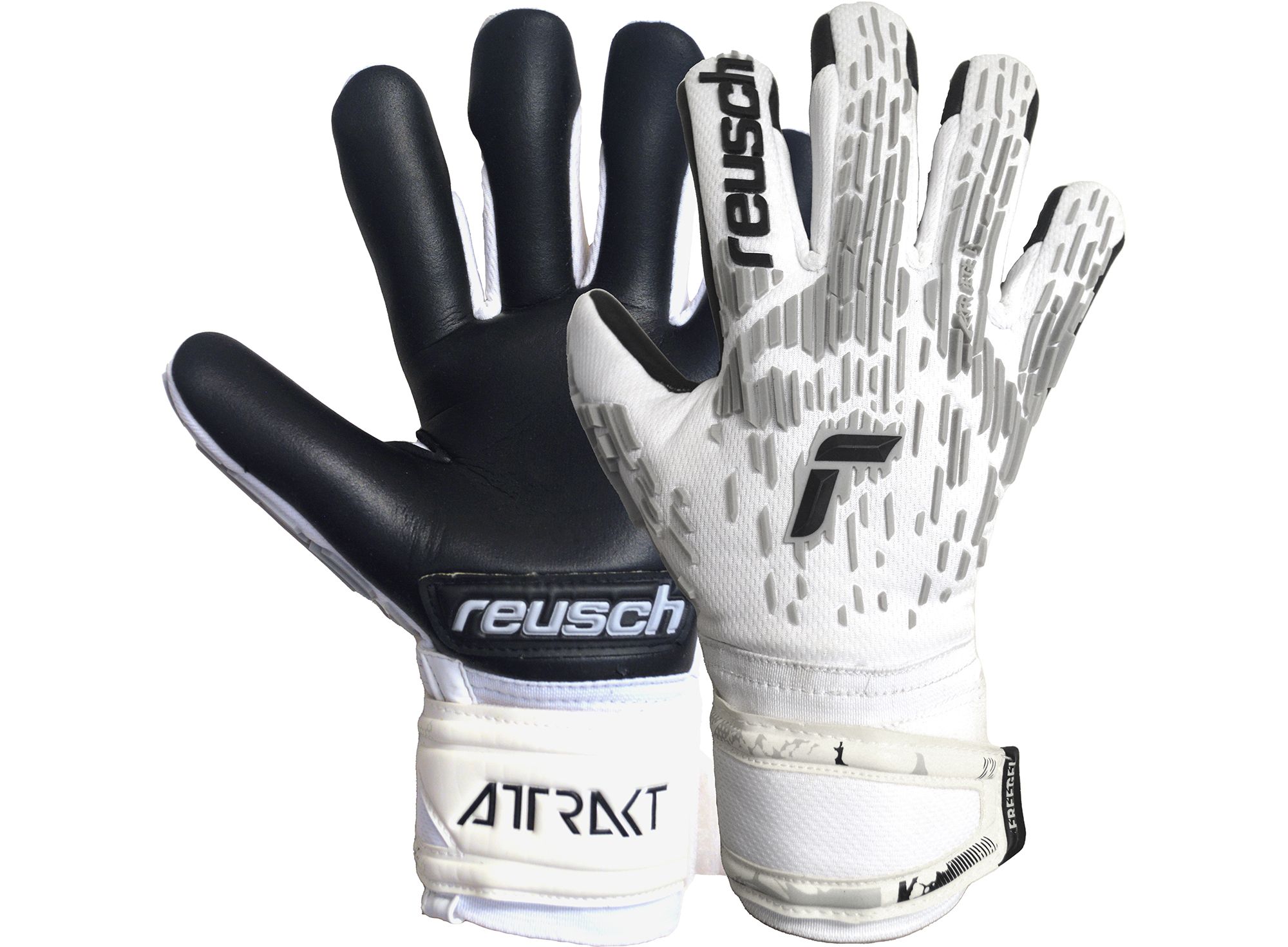 Reusch Attrakt Freegel Silver Finger Support Goalkeeper Gloves