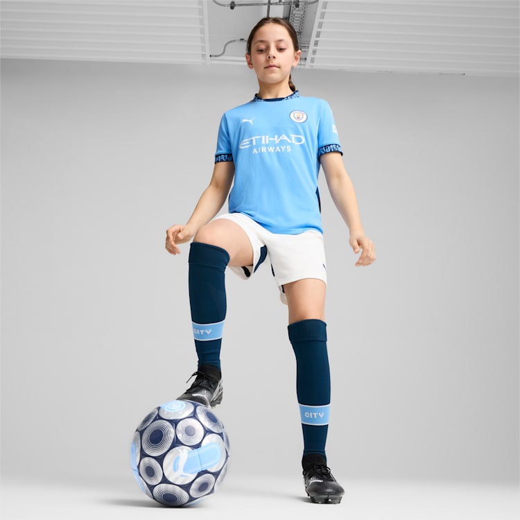 Puma Manchester City Home Youth Soccer Jersey 24/25 - 775078-01-PUMA by Puma | Available at Niky's Sports