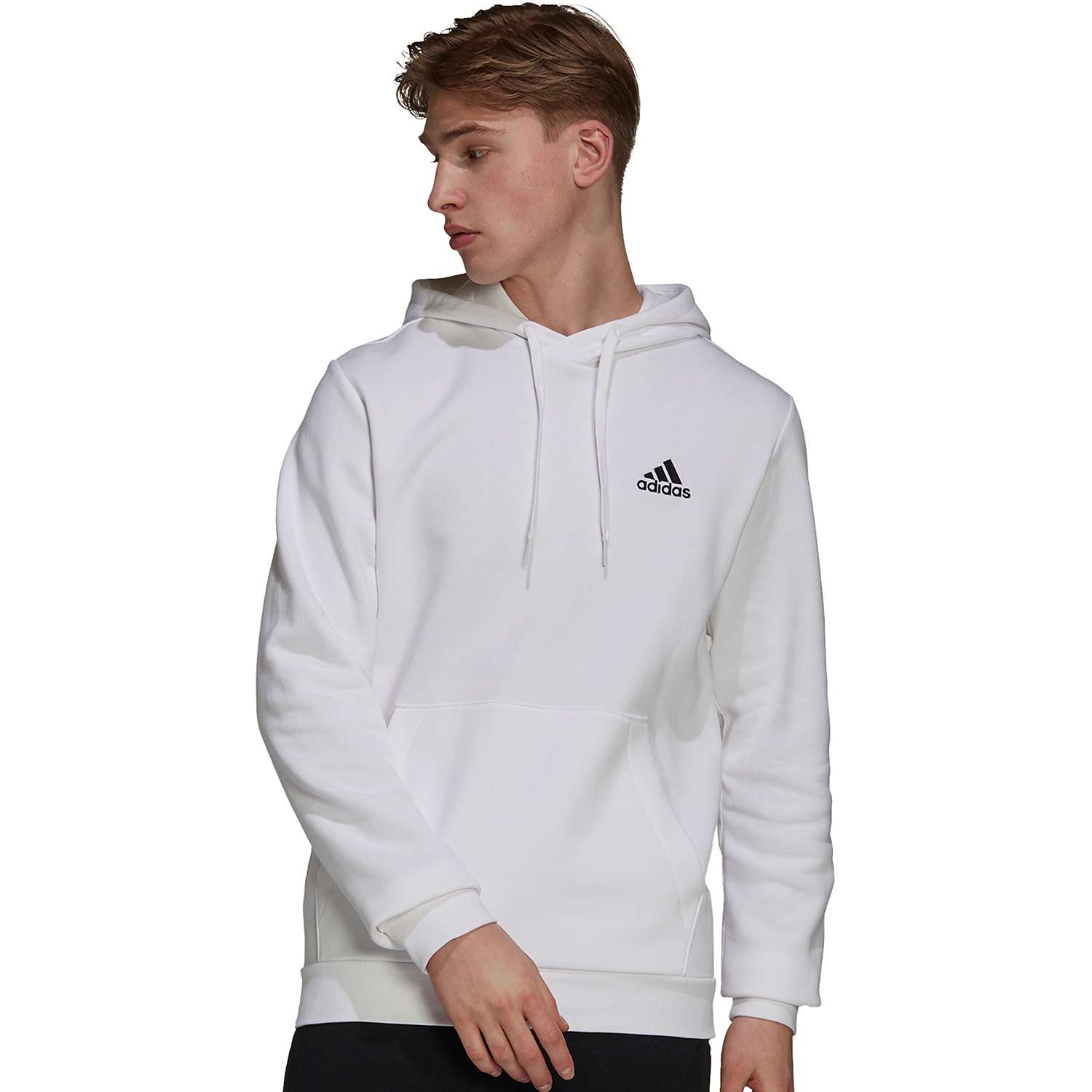 adidas ESSENTIALS FLEECE MEN'S HOODIE - H12211-ADIDAS by adidas | Available at Niky's Sports