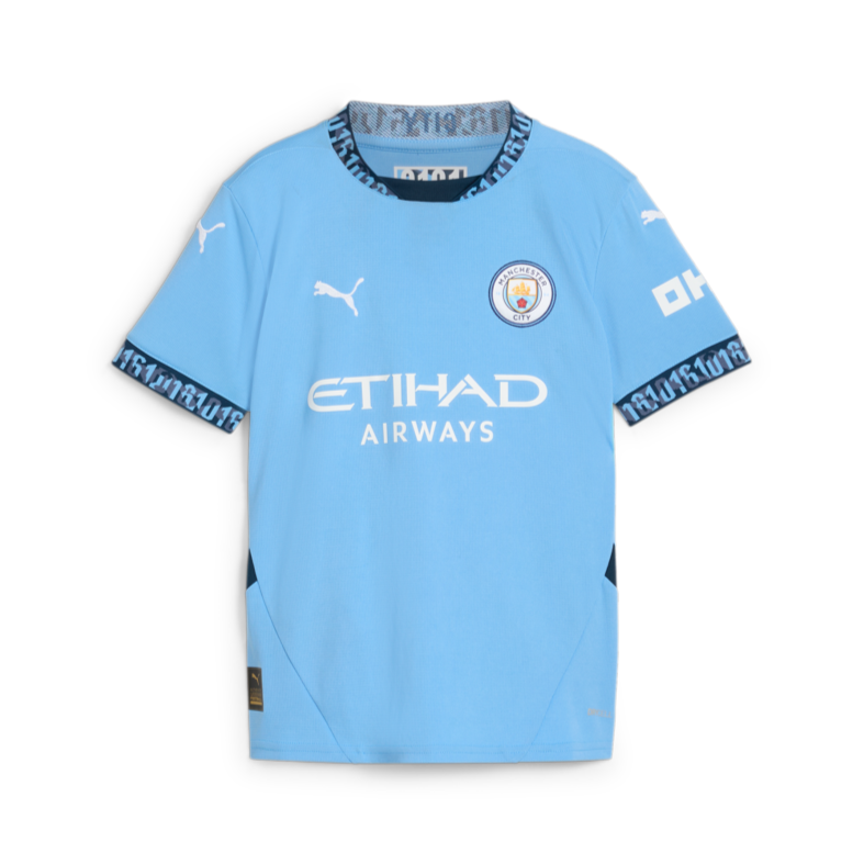 Puma Manchester City Home Youth Soccer Jersey 24/25 - 775078-01-PUMA by Puma | Available at Niky's Sports