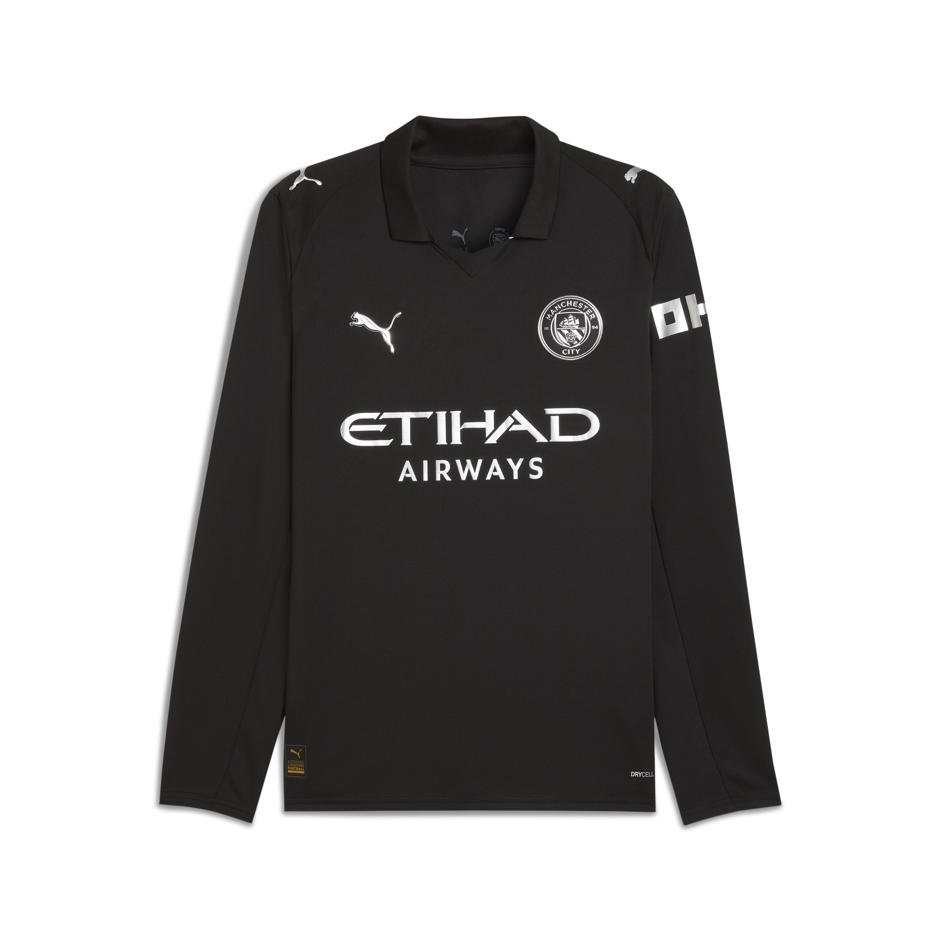 Puma Manchester City Away Men's Stadium Long Sleeve Jersey 25/26
