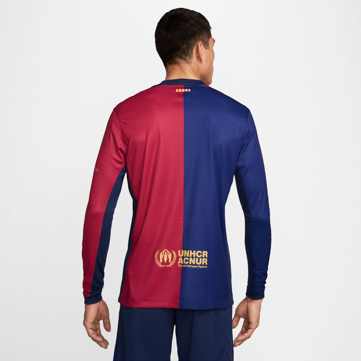 FC Barcelona 2024/25 Stadium Home Men's Nike Dri-FIT Soccer Replica Long-Sleeve Jersey - FN8806-456-NIKE by Nike | Available at Niky's Sports