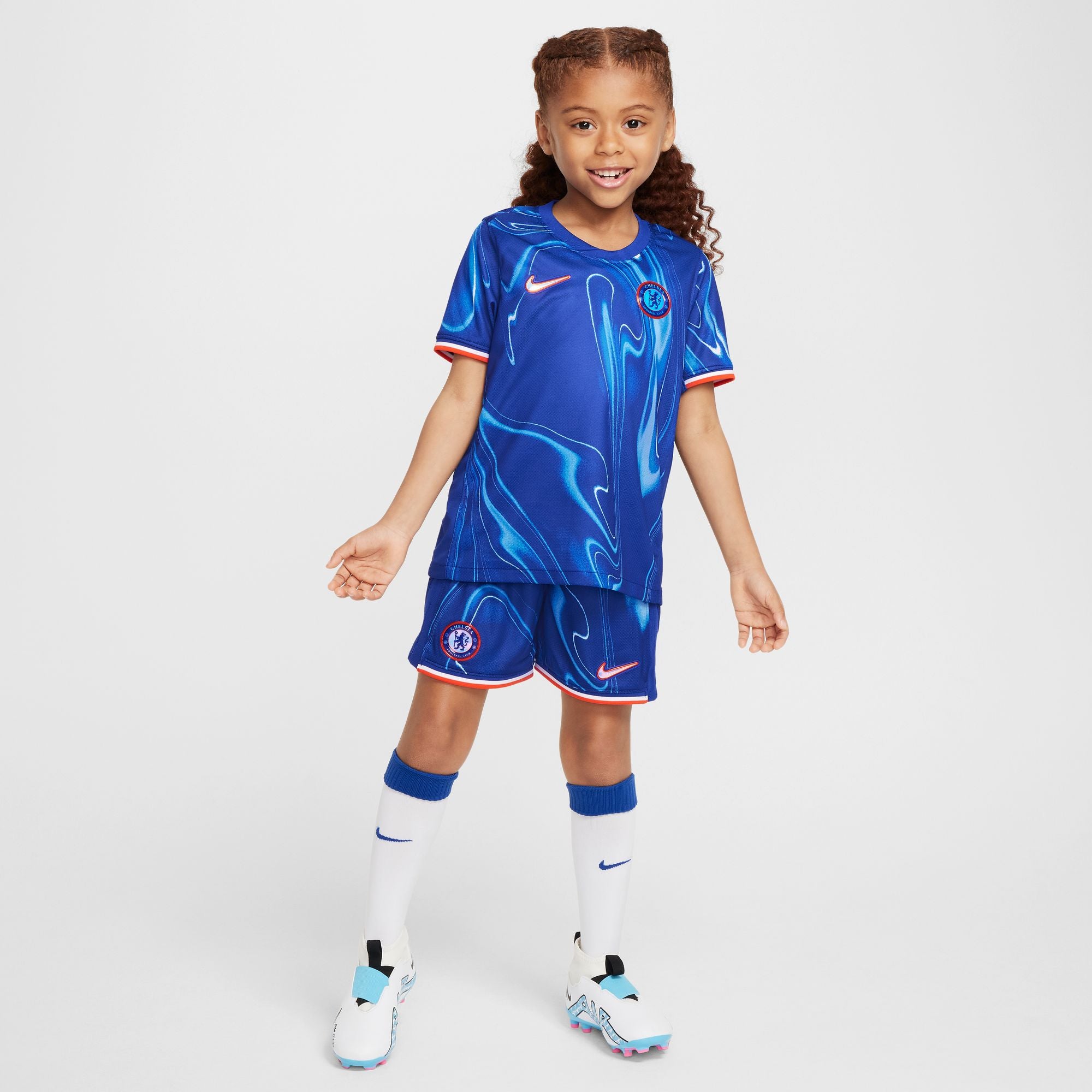 Nike Chelsea FC 2024/25 Stadium Home Little Kids' Soccer Replica 3-Pie