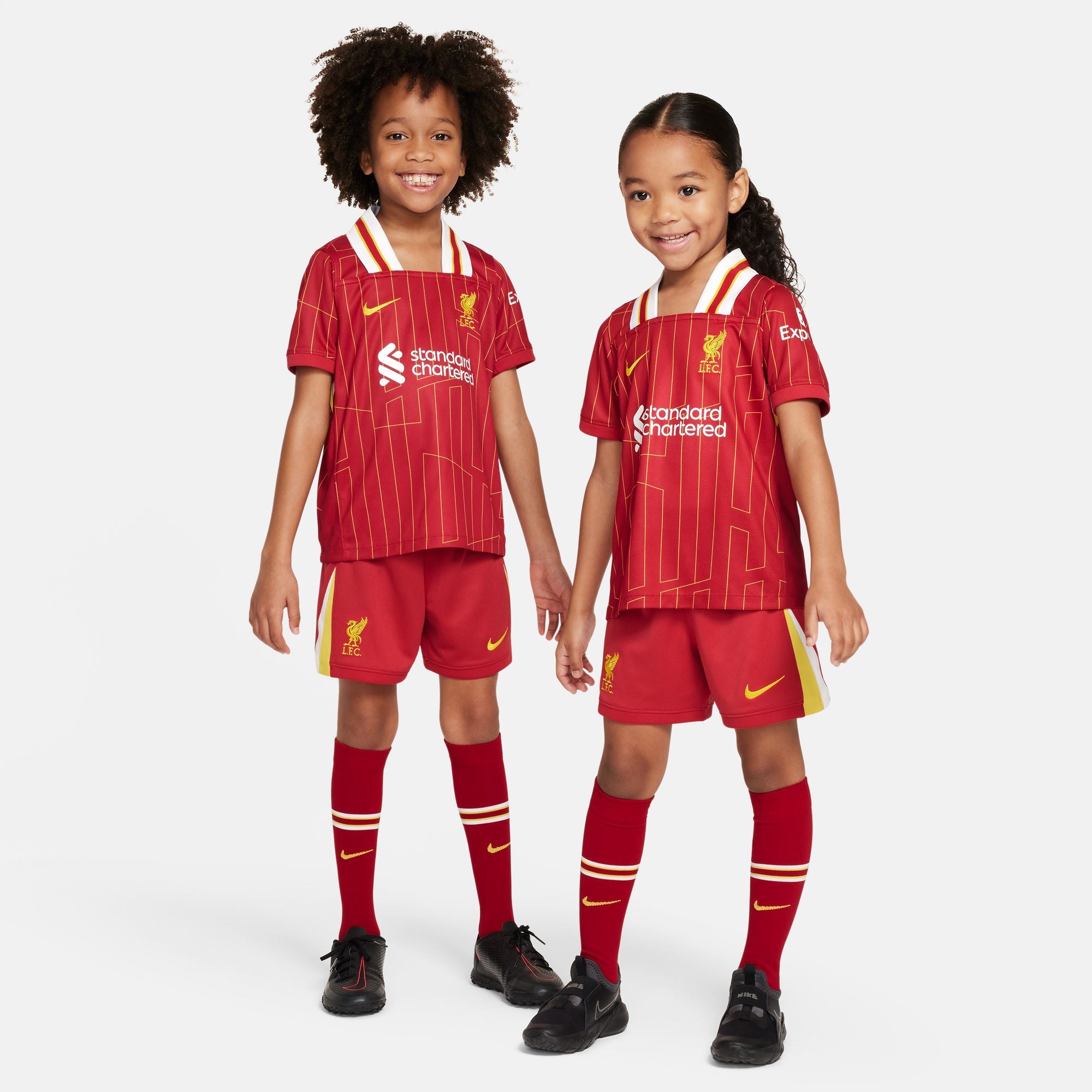 Nike Liverpool FC 2024 Stadium Home Little Kids' Soccer Replica 3-Piec