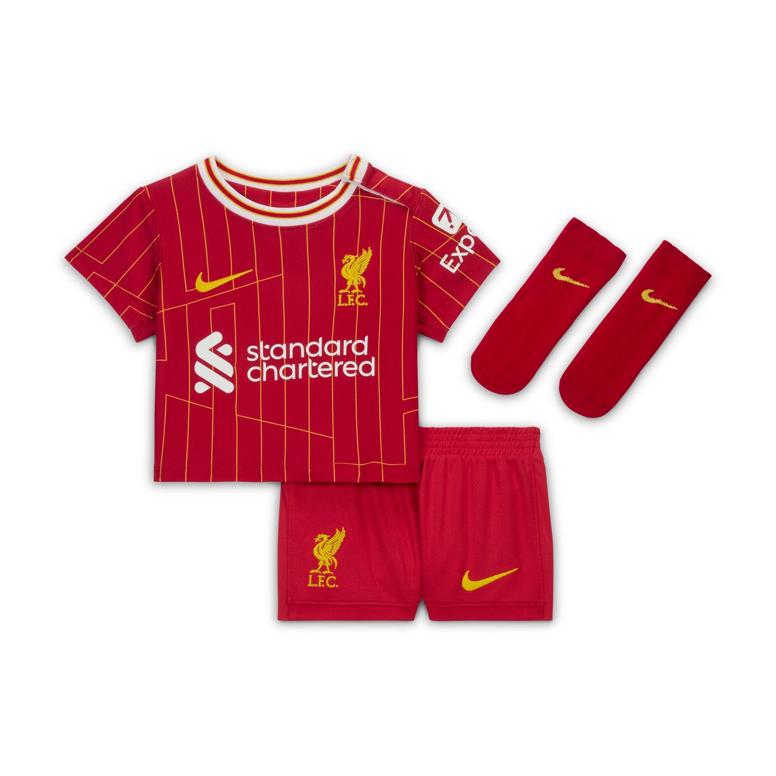 Nike Liverpool FC 2024 Stadium Home Baby/Toddler Soccer Replica 3-Piece Kit - FN9244-688-NIKE by Nike | Available at Niky's Sports