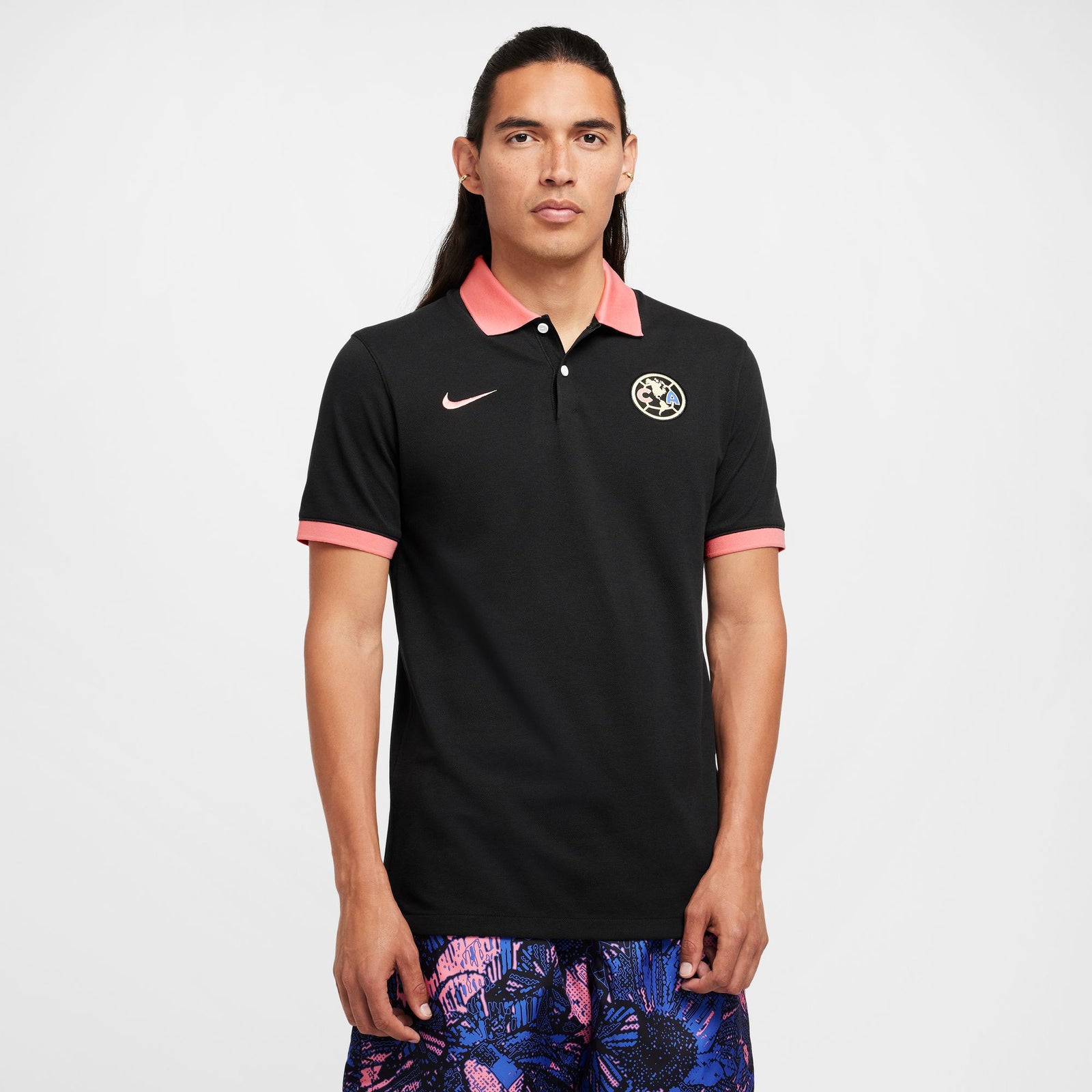 Nike Club America Polo Slim 2.0 - FQ3048-010-NIKE by Nike | Available at Niky's Sports