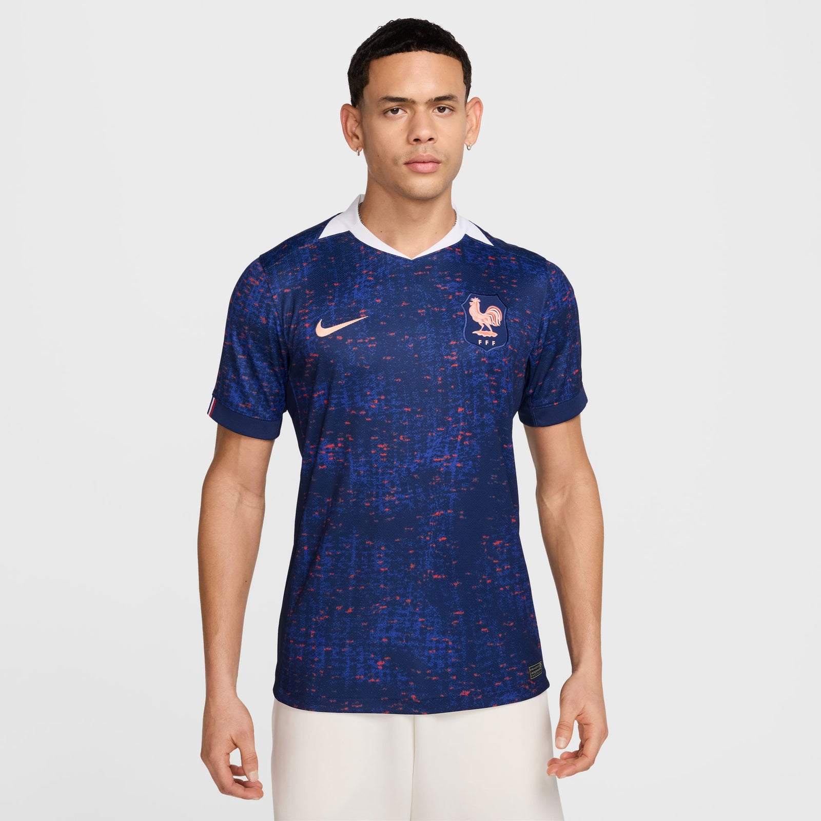 Nike FFF 2025 Stadium Home (Women's Team) Men's Dri-FIT Soccer Replica Jersey - FZ9013-492-NIKE by Nike | Available at Niky's Sports
