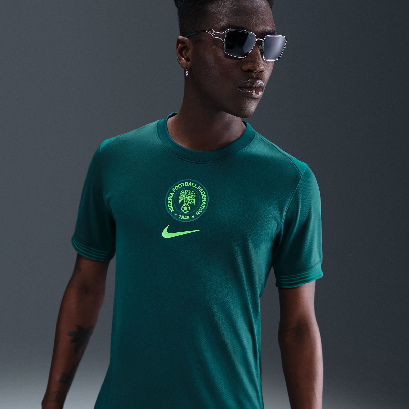 Nike Nigeria 2025 Stadium Home (Women's Team) Men's Dri-FIT Soccer Replica Jersey - FZ9026-483-NIKE by Nike | Available at Niky's Sports