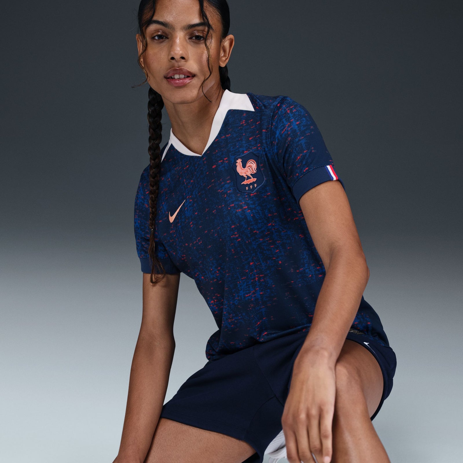 Nike FFF 2025 Stadium Home (Women's Team) Women's Dri-FIT Soccer Replica Jersey - FZ9130-492-NIKE by Nike | Available at Niky's Sports