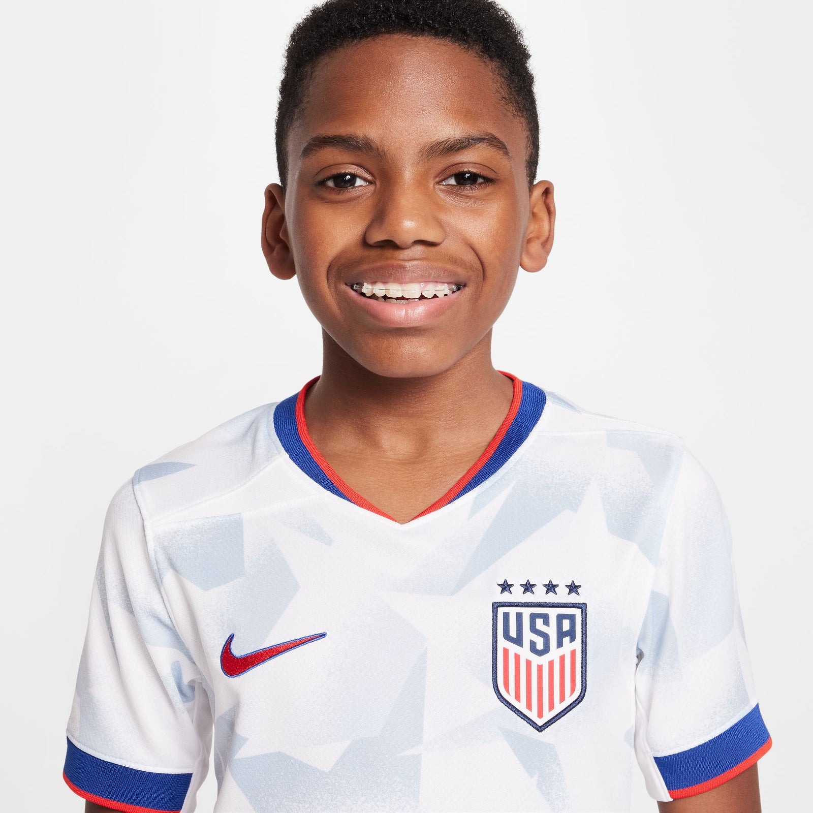 Nike USWNT 2025 Stadium Home (Women's Team) Big Kids' Dri-FIT Soccer Replica Jersey - FZ9209-101-NIKE by Nike | Available at Niky's Sports