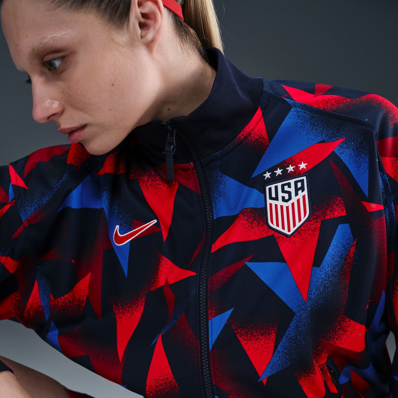 Nike USWNT Academy Pro Women's Dri-FIT Soccer 2025 Anthem Jacket - FZ9402-451-NIKE by Nike | Available at Niky's Sports