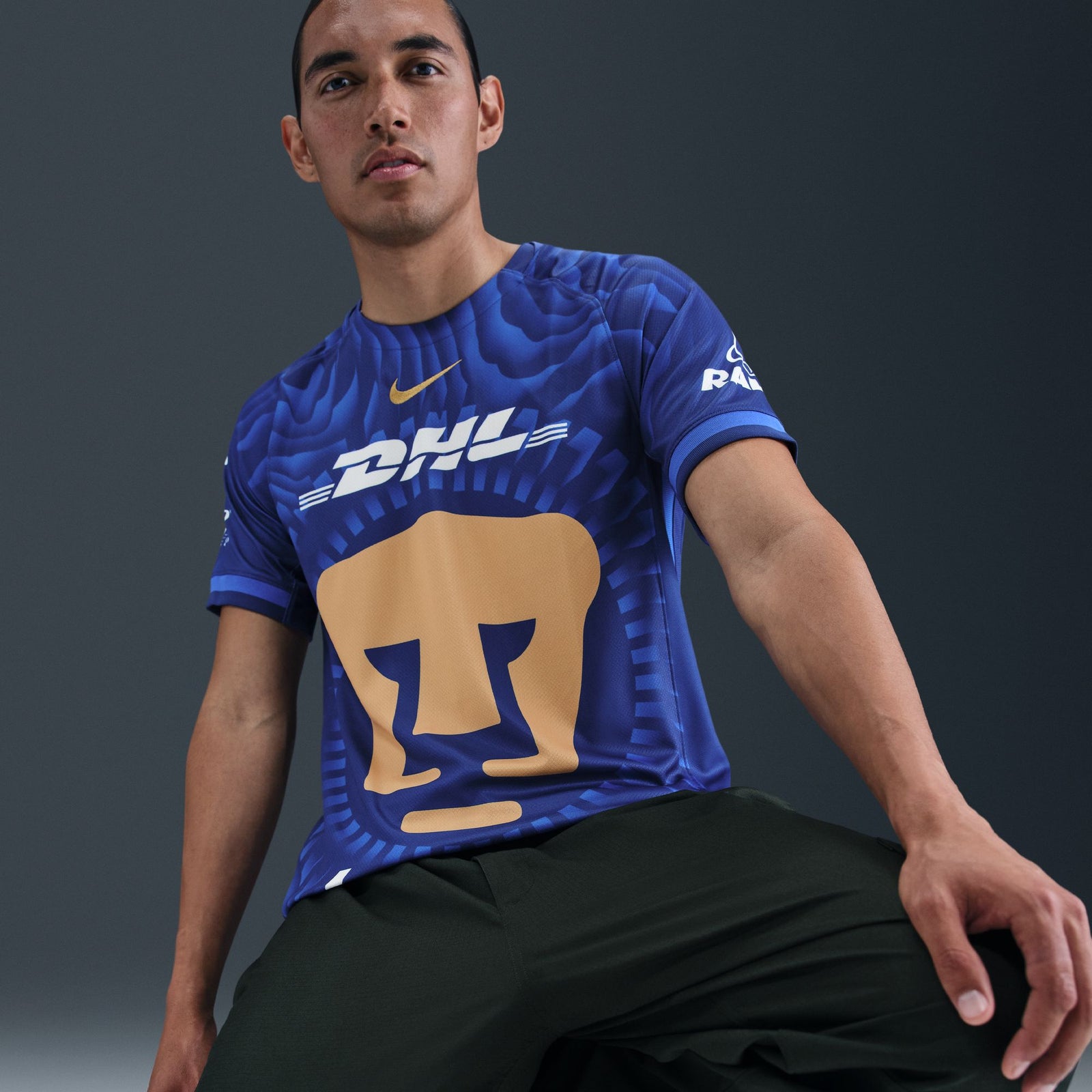 Nike Pumas UNAM 2025/26 Stadium Away Men's Dri-FIT Soccer Replica Jersey - HJ4607-456-NIKE by Nike | Available at Niky's Sports