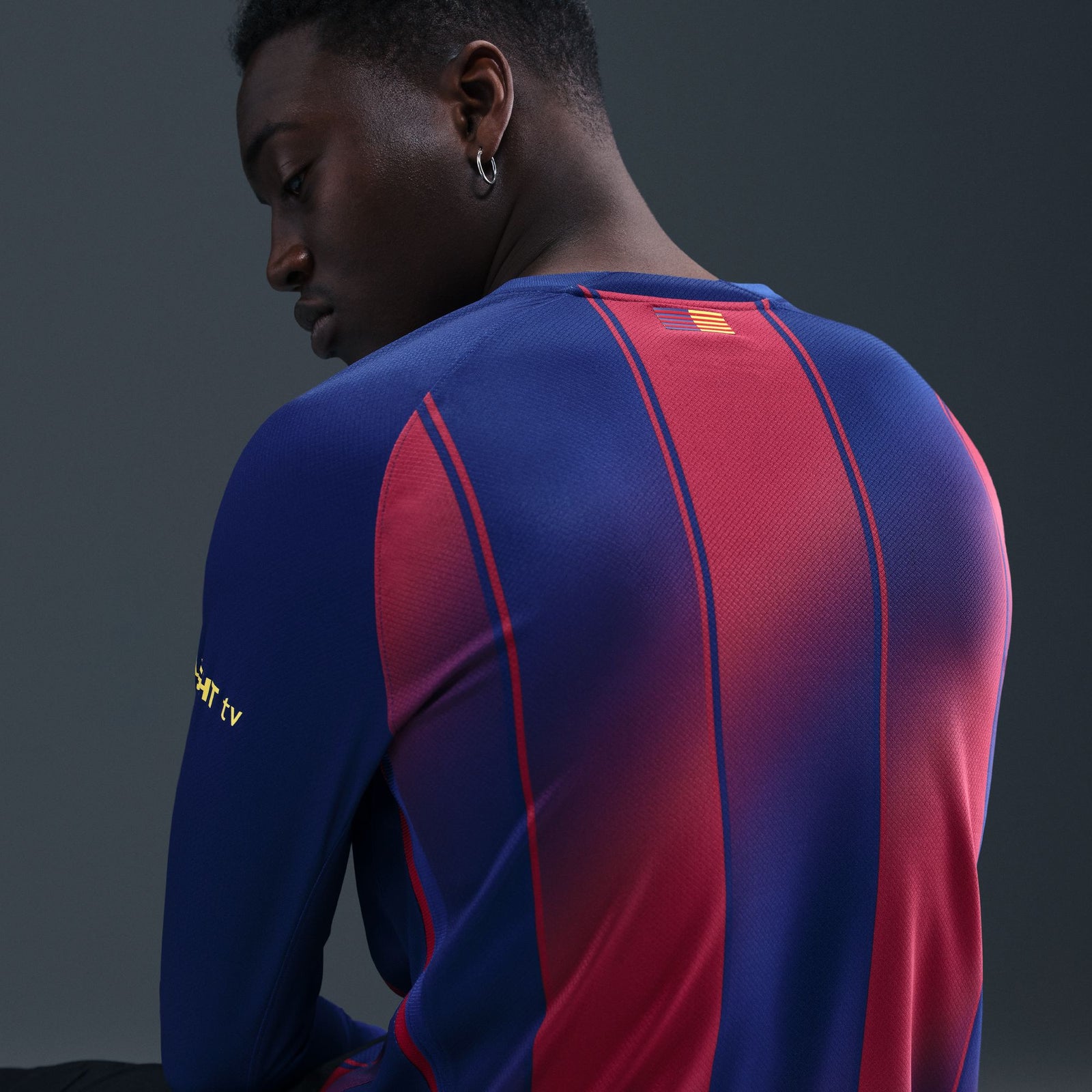 Nike FC Barcelona 2025/26 Stadium Home Men's Dri-FIT Soccer Replica Long-Sleeve Jersey - HJ4611-456-NIKE by Nike | Available at Niky's Sports