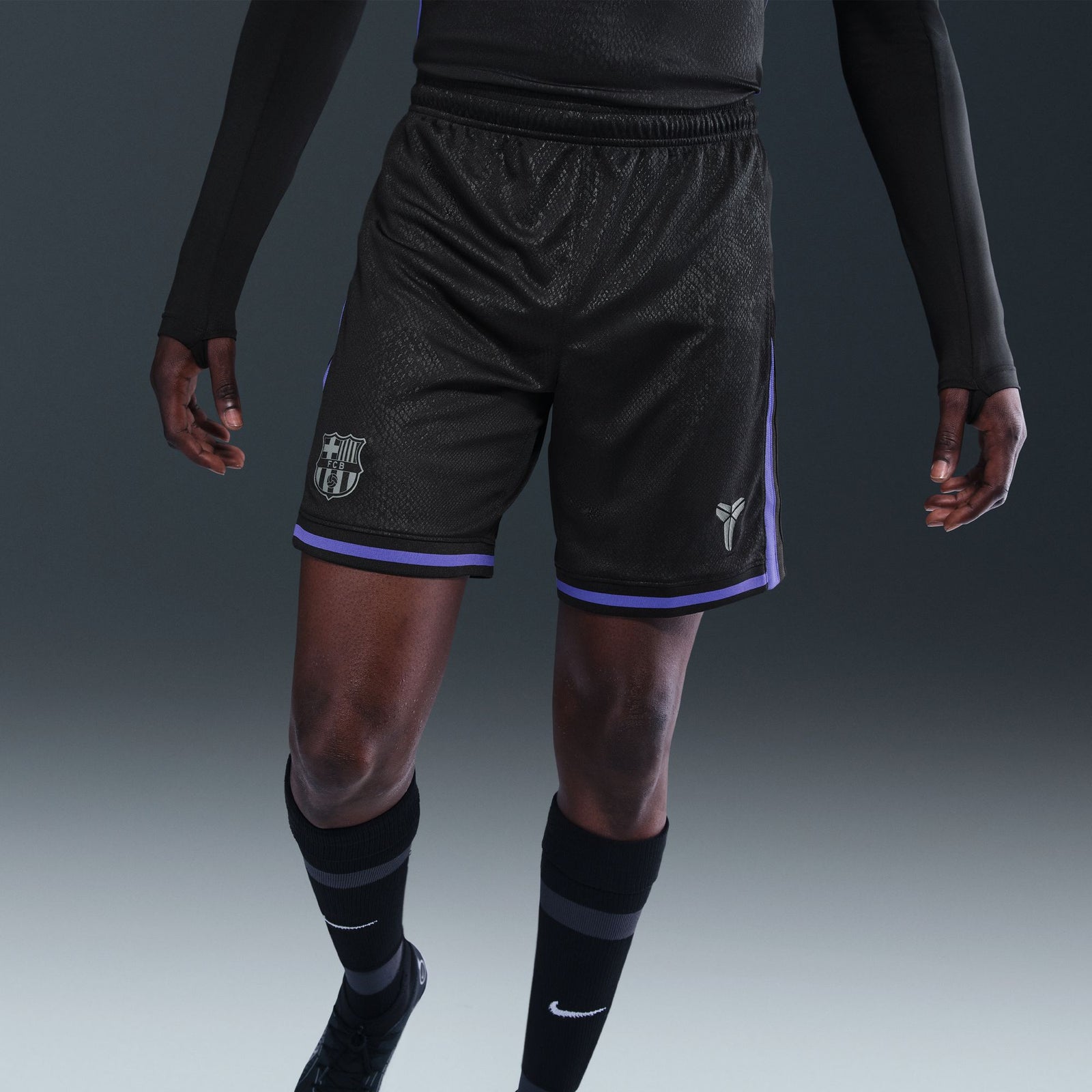 Nike Kobe Bryant FC Barcelona 2025/26 Stadium Away Men's Dri-FIT Soccer Replica Shorts - HJ4673-010-NIKE by Nike | Available at Niky's Sports