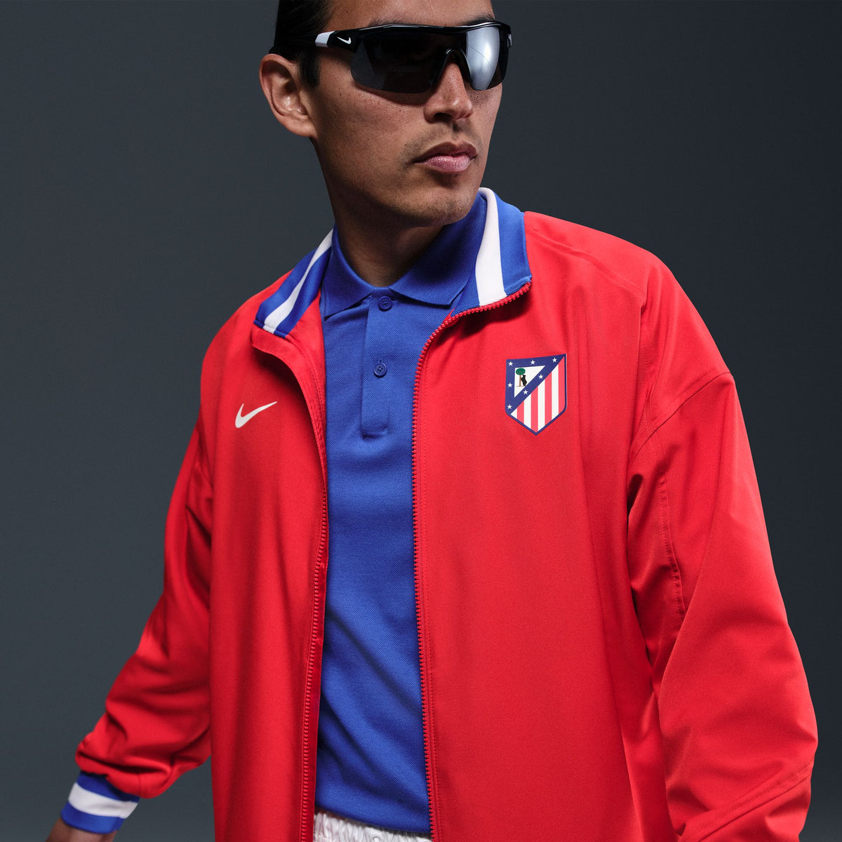 Nike Atlético Madrid Strike Men's Dri-FIT Soccer Anthem Jacket - HJ6387-614-NIKE by Nike | Available at Niky's Sports
