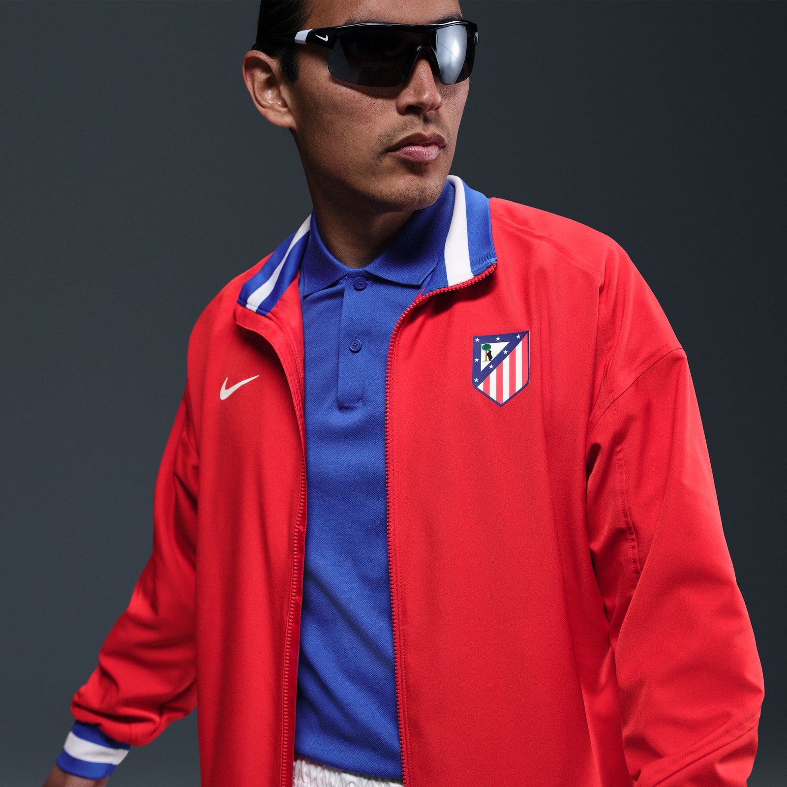 Nike Atlético Madrid Strike Men's Dri-FIT Soccer Anthem Jacket - HJ6387-614-NIKE by Nike | Available at Niky's Sports