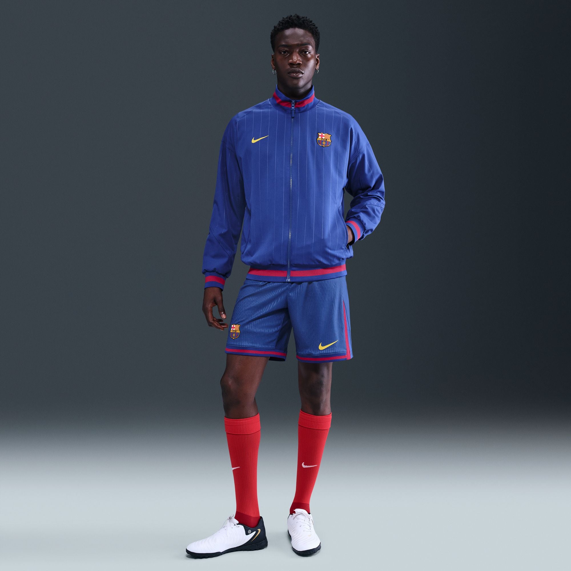 Nike FC Barcelona Strike Home Men's Dri-FIT Soccer Anthem Jacket