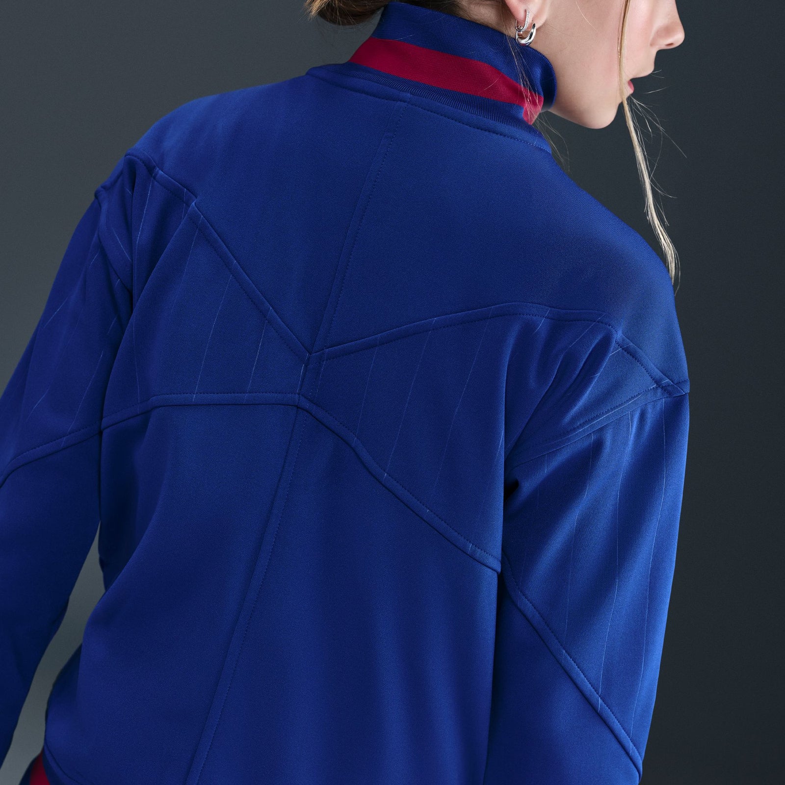 Nike FC Barcelona Academy Pro Home Big Kids' Dri-FIT Soccer Anthem Jacket - HJ6412-455-NIKE by Nike | Available at Niky's Sports