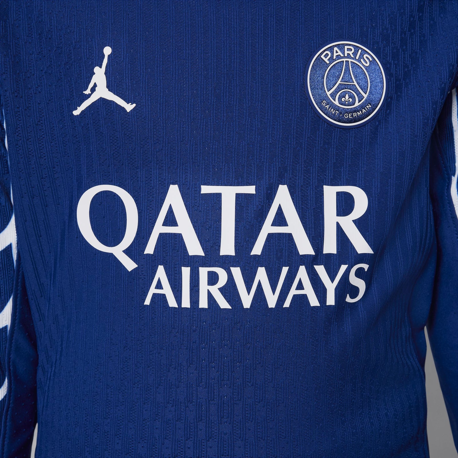 Jordan Paris Saint-Germain 2024/25 Match Fourth Big Kids' Dri-FIT ADV Soccer Authentic Long-Sleeve Jersey - HJ7333-494-NIKE by Nike | Available at Niky's Sports