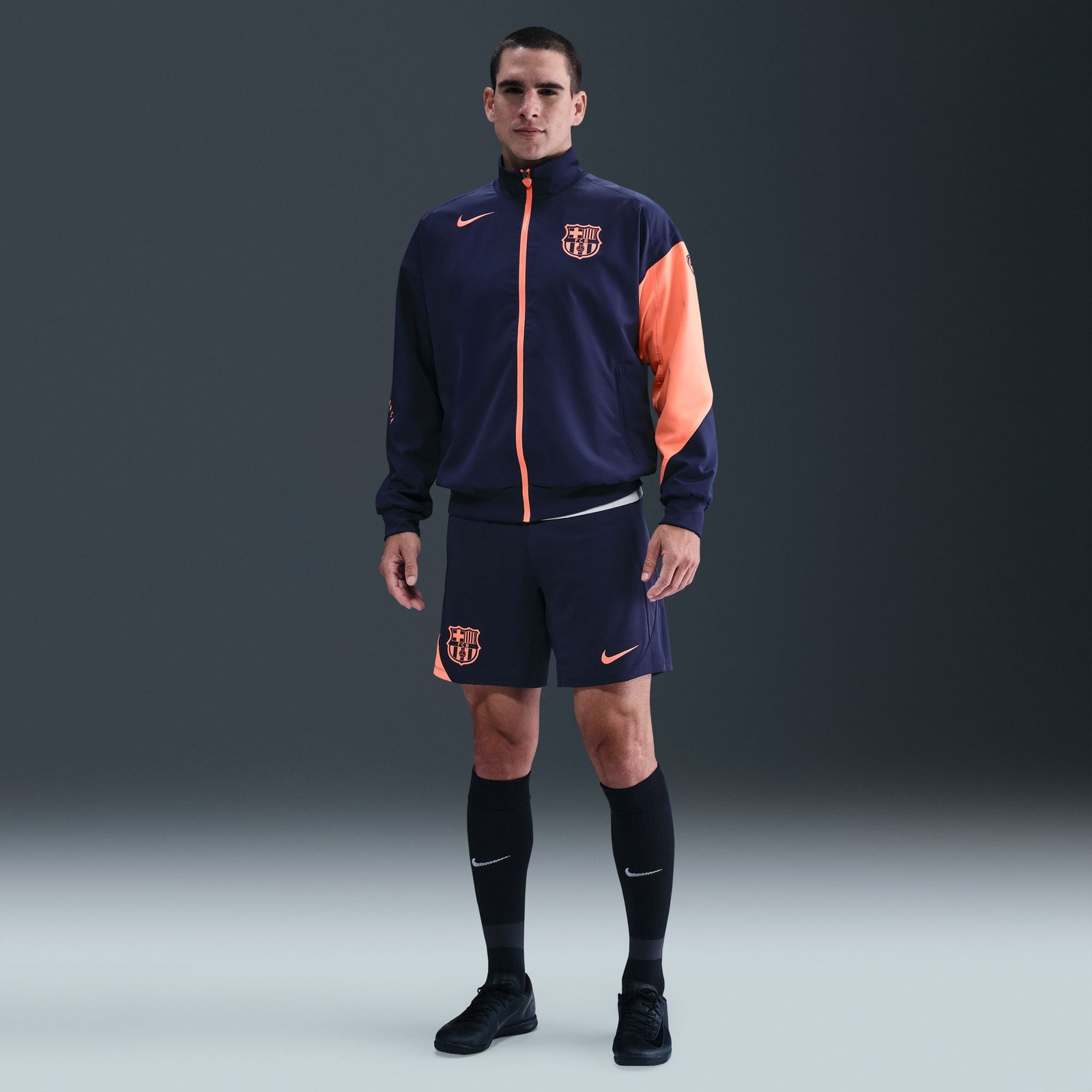 Nike FC Barcelona Strike Third Men's Dri-FIT Total 90 Soccer Anthem Jacket - HM3334-410-NIKE by Nike | Available at Niky's Sports