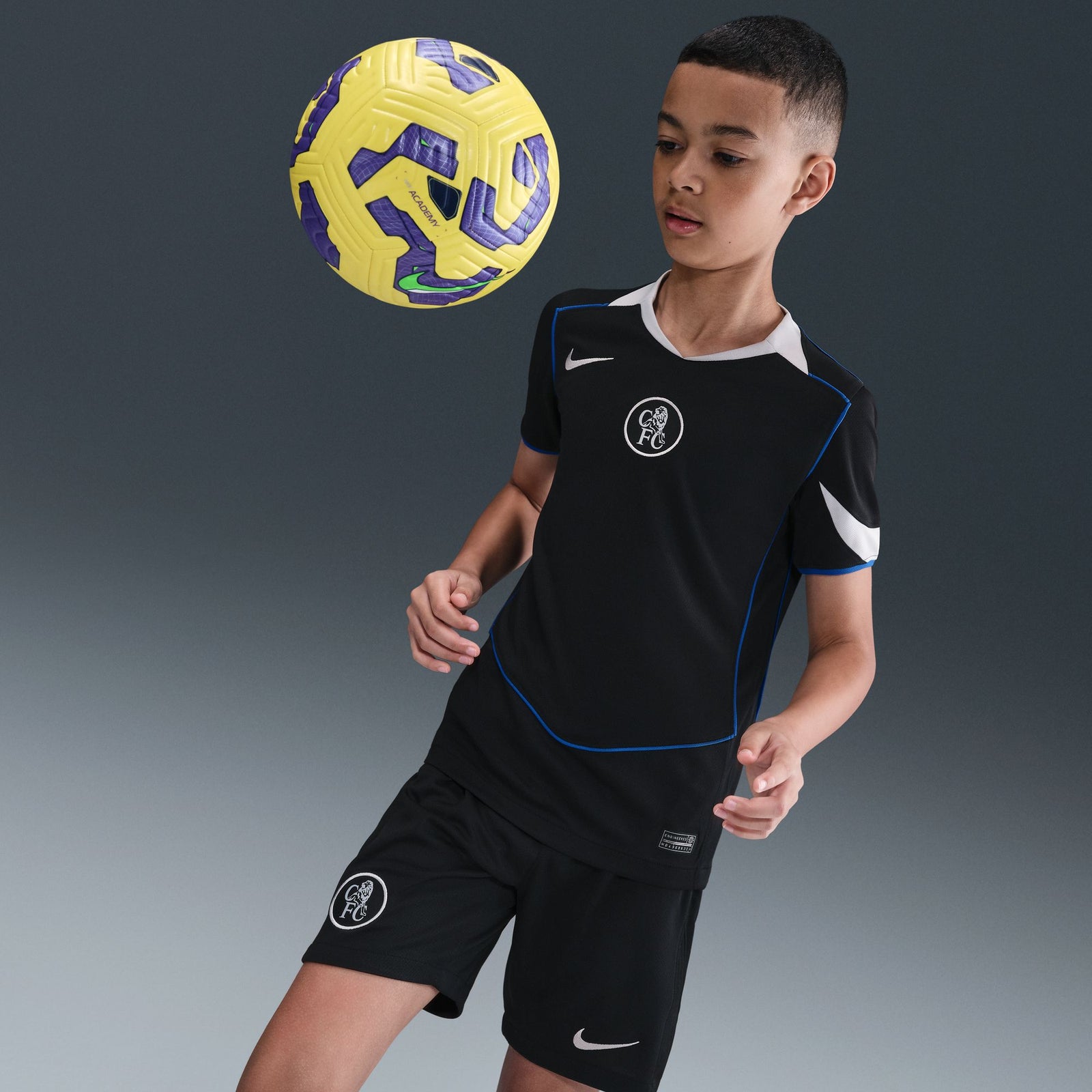 Nike Chelsea FC 2025/26 Stadium Third Big Kids' Dri-FIT Total 90 Soccer Replica Jersey - HM4123-011-NIKE by Nike | Available at Niky's Sports