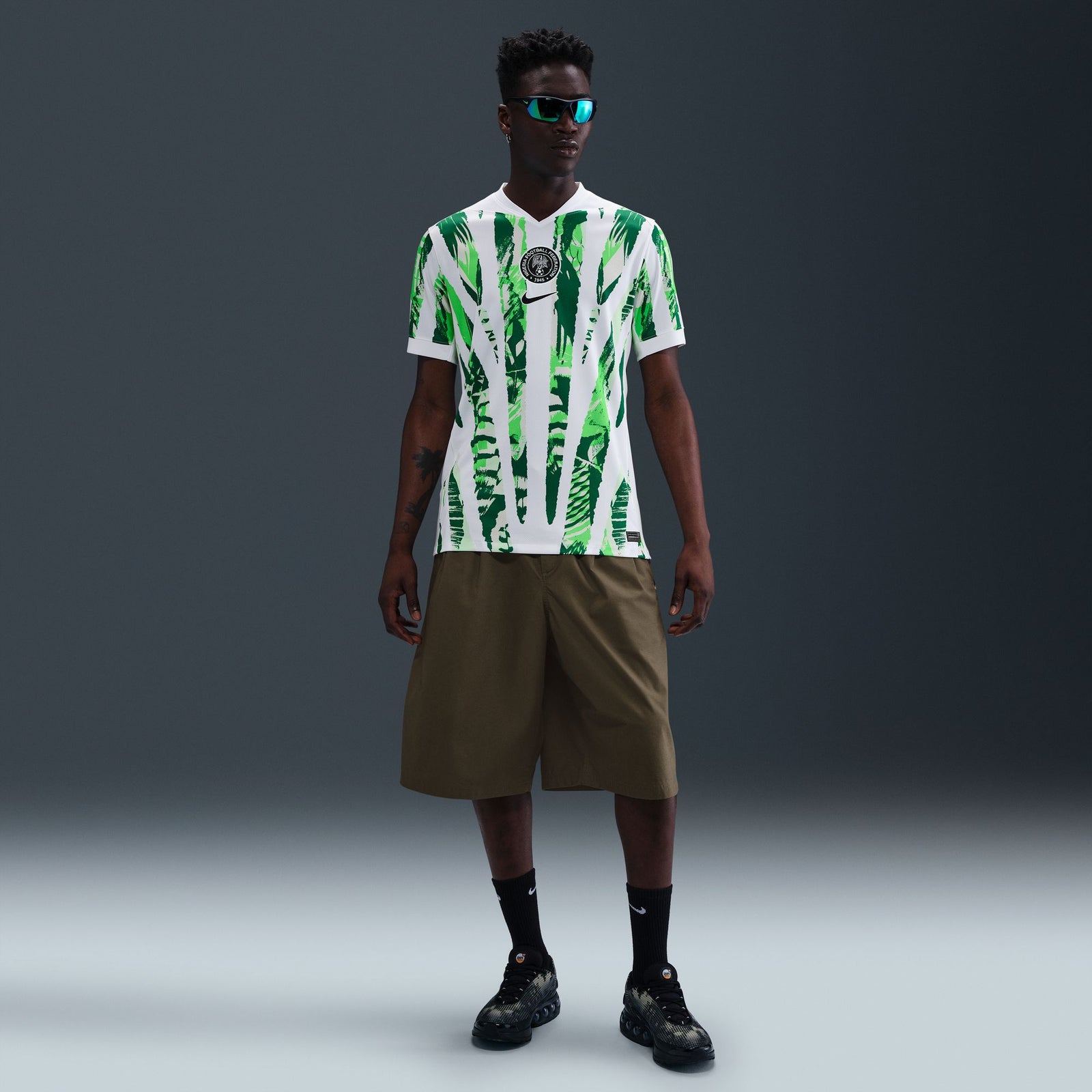 Nigeria 2025 Stadium Away (Women's Team) Men's Nike Dri-FIT Soccer Replica Jersey - HM9660-100-NIKE by Nike | Available at Niky's Sports