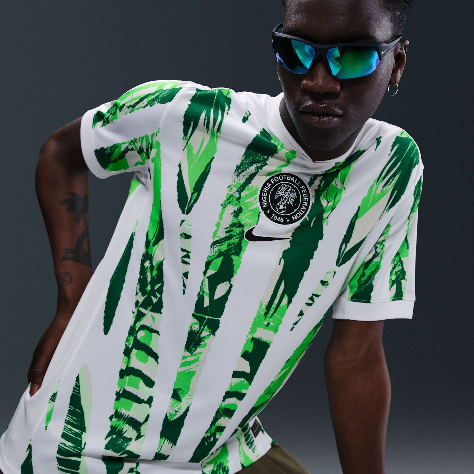 Nigeria 2025 Stadium Away (Women's Team) Men's Nike Dri-FIT Soccer Replica Jersey - HM9660-100-NIKE by Nike | Available at Niky's Sports