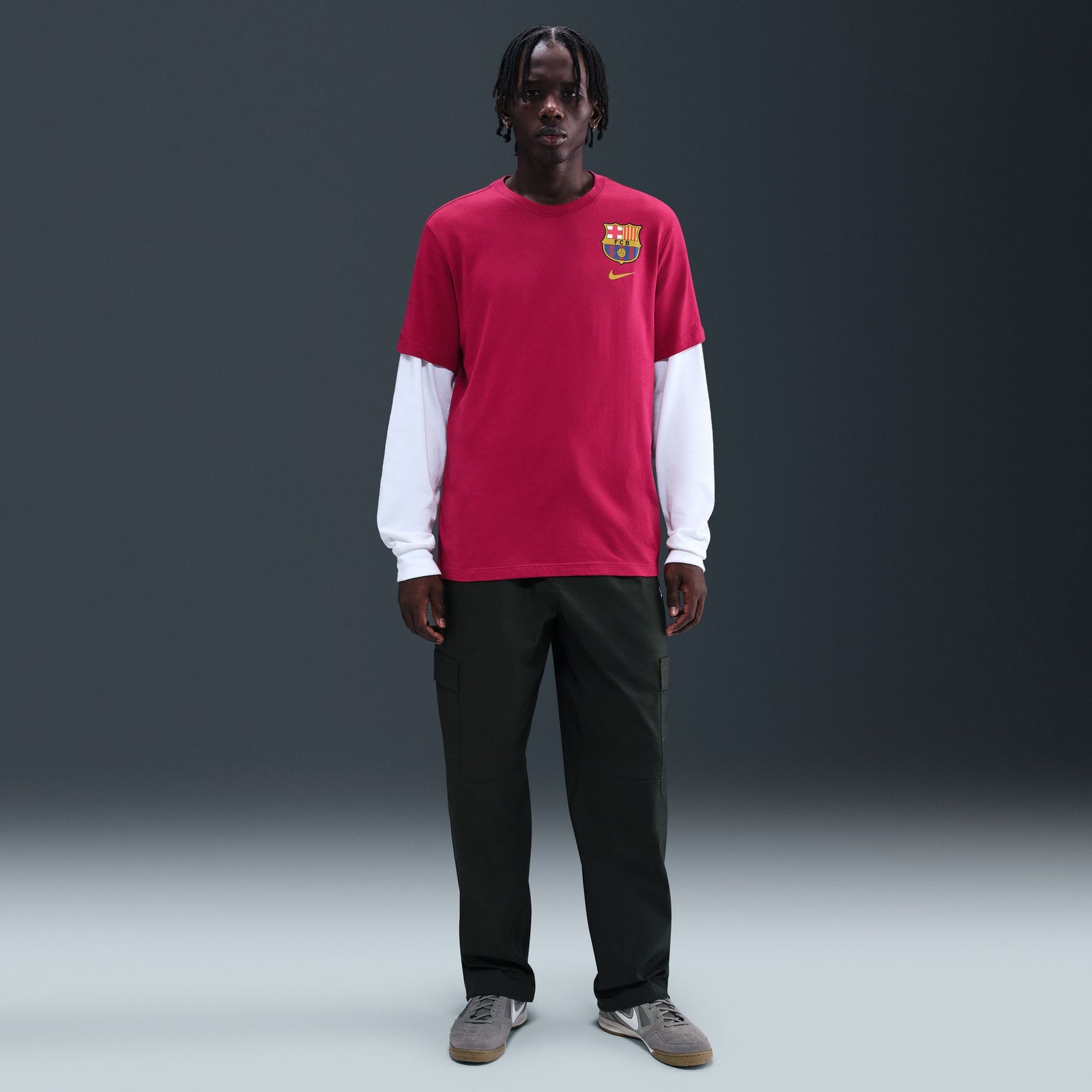 Nike FC Barcelona Men's Soccer T-Shirt - HQ8396-620-NIKE by Nike | Available at Niky's Sports