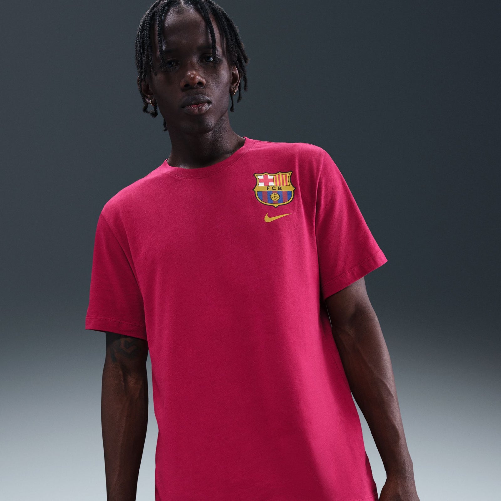 Nike FC Barcelona Men's Soccer T-Shirt - HQ8396-620-NIKE by Nike | Available at Niky's Sports