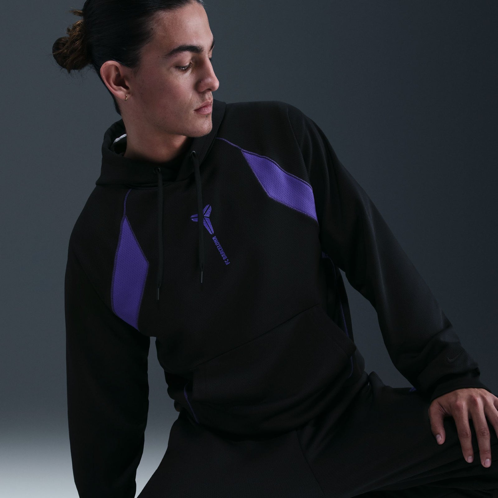 Nike FC Barcelona Away Kobe Therma-FIT Soccer Pullover Hoodie