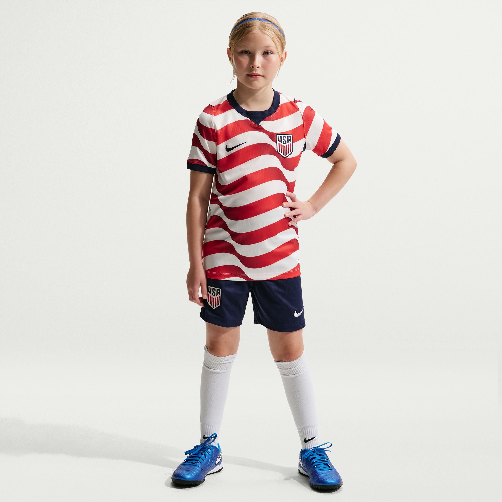 Nike USA 2026 Stadium Home Big Kids' Dri-FIT Soccer Replica Jersey