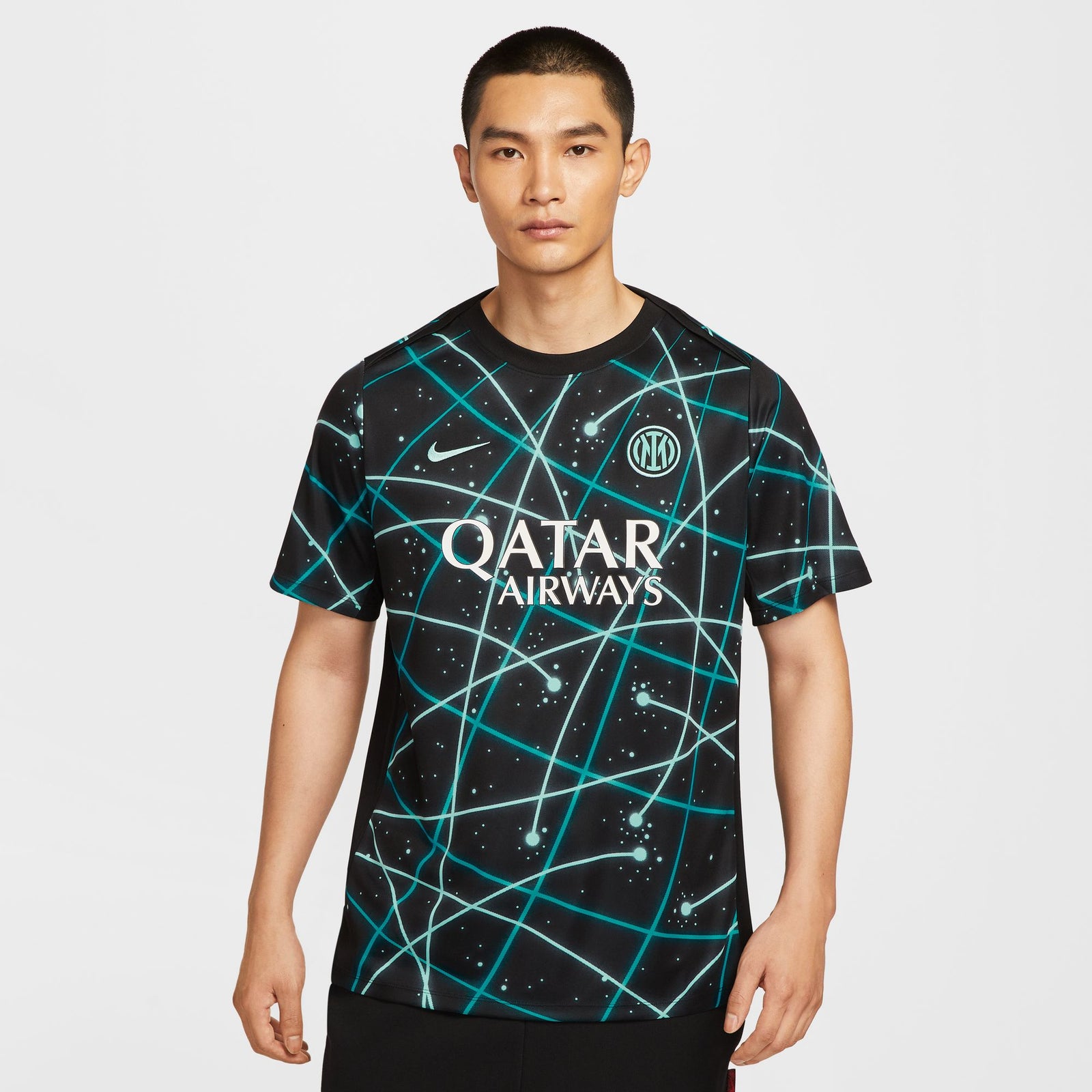 Nike Inter Milan Academy Pro Men's Dri-FIT Soccer CWC Pre-Match Short-Sleeve Top - IF3969-011-NIKE by Nike | Available at Niky's Sports