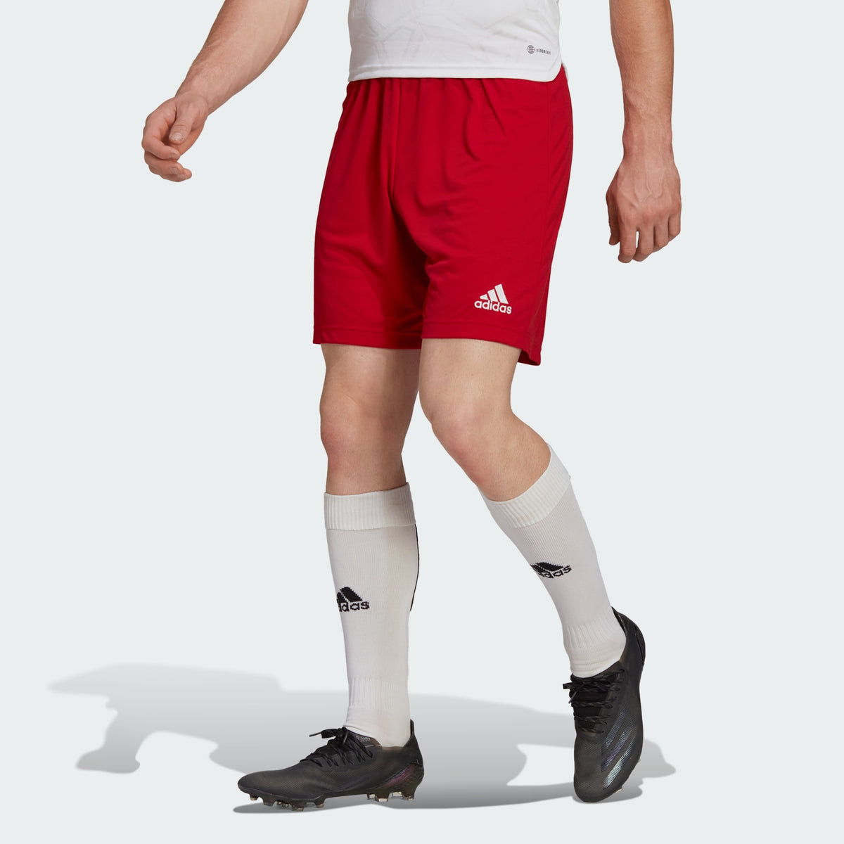 adidas Entrada 22 Soccer Short Red - H61735-ADIDAS by adidas | Available at Niky's Sports