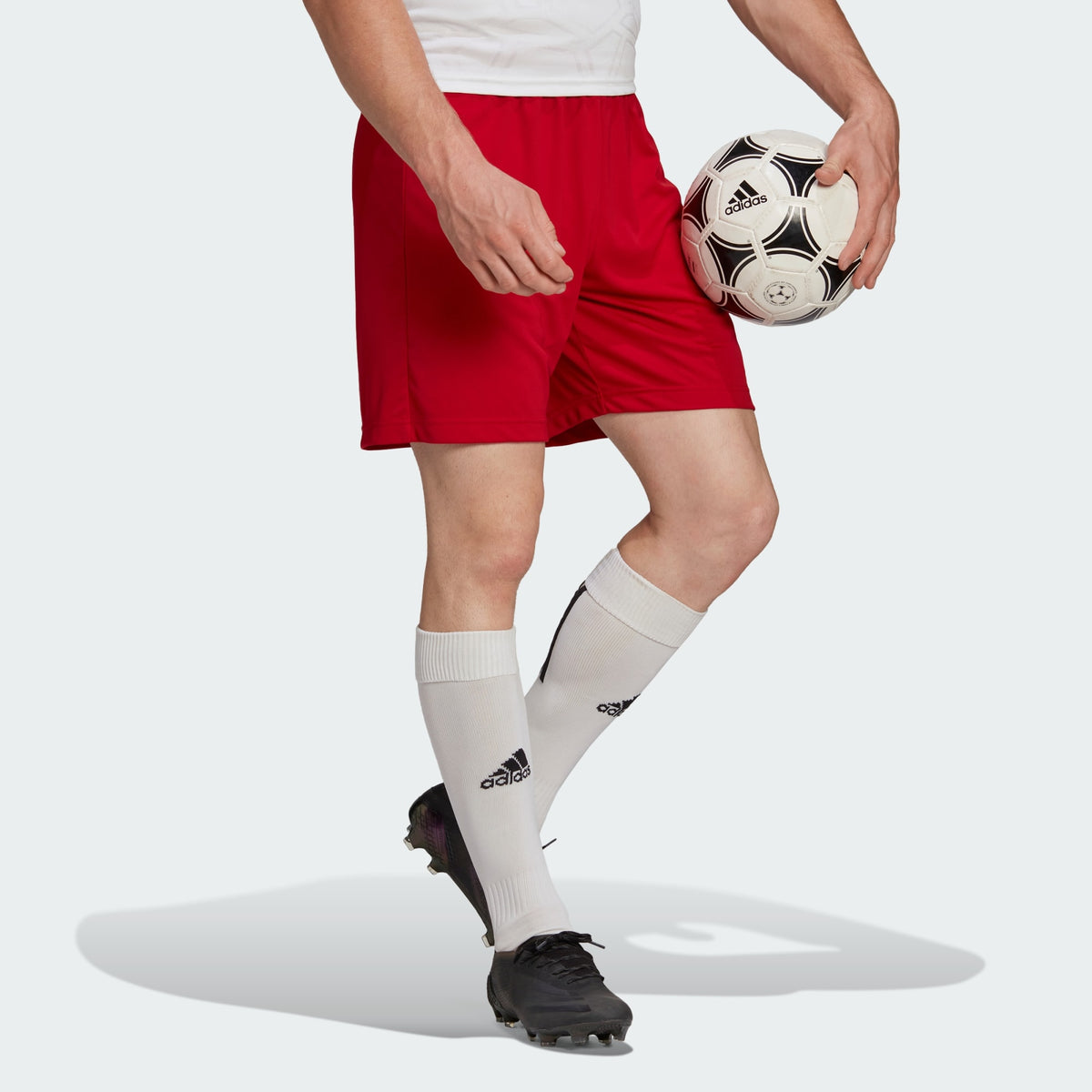 adidas Entrada 22 Soccer Short Red - H61735-ADIDAS by adidas | Available at Niky's Sports