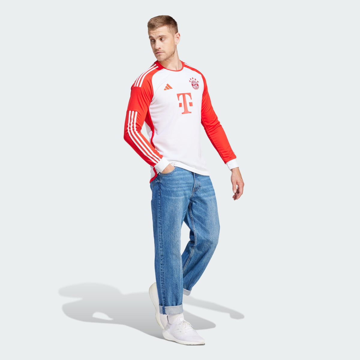 adidas FC BAYERN 23/24 LONG SLEEVE HOME JERSEY