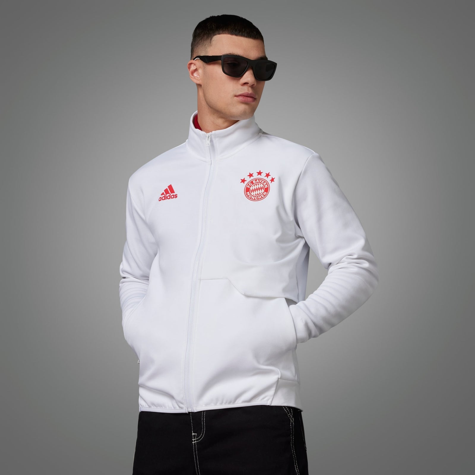 adidas FC Bayern Anthem Jacket 23/24 - HY3276-ADIDAS by adidas | Available at Niky's Sports