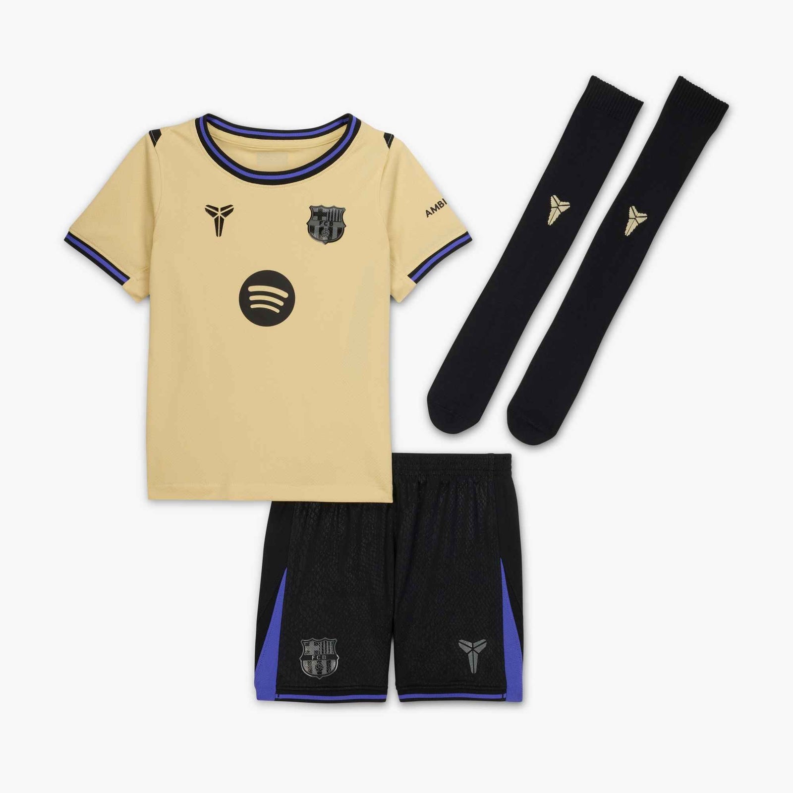 Nike FC Barcelona 2025/26 Little Kids’ Stadium Away Kobe 3-Piece Kit - HJ5618-784-NIKE by Nike | Available at Niky's Sports