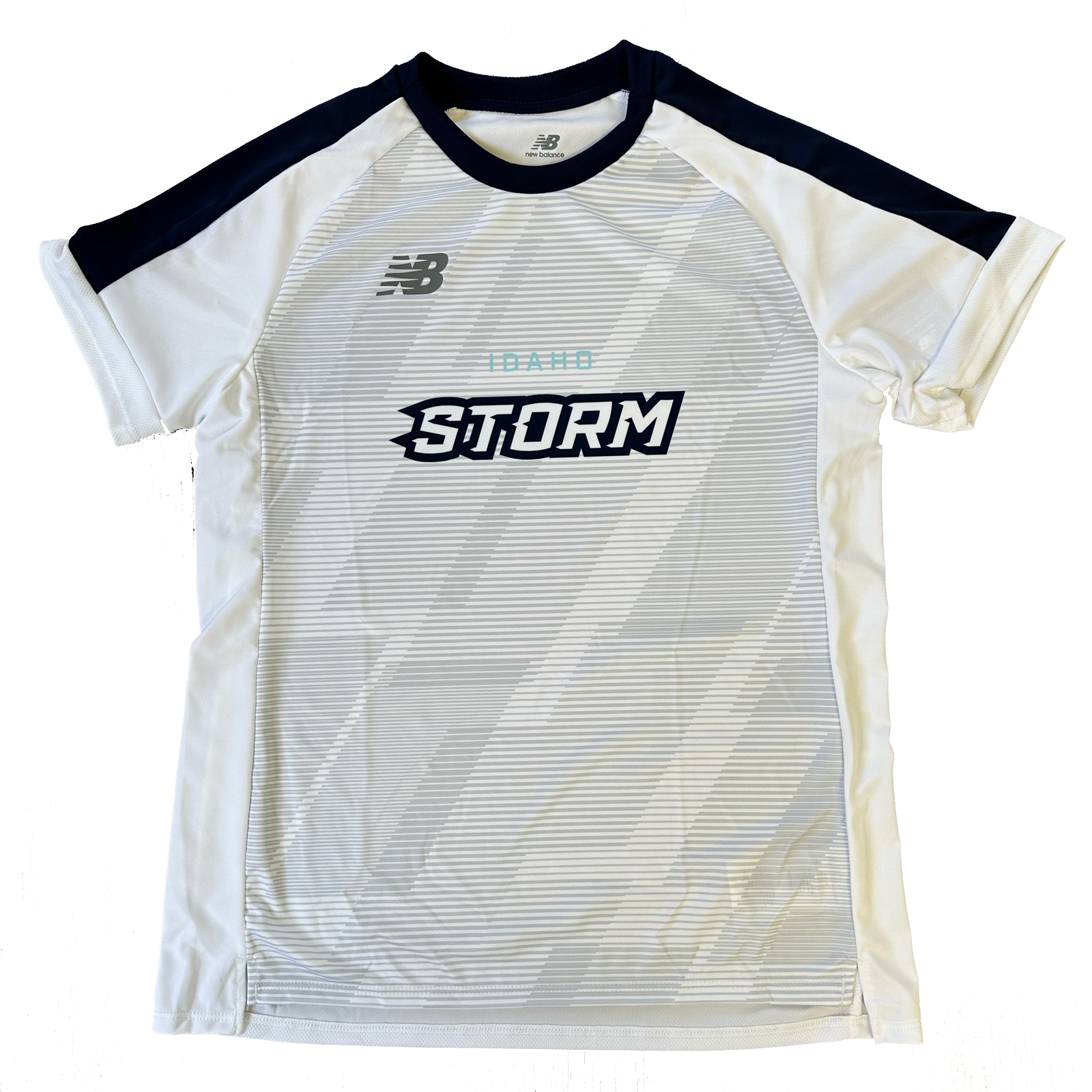 New Balance Idaho Storm 2025 White Game Jersey - Youth/Womens/Mens - by Niky's Sports | Available at Niky's Sports