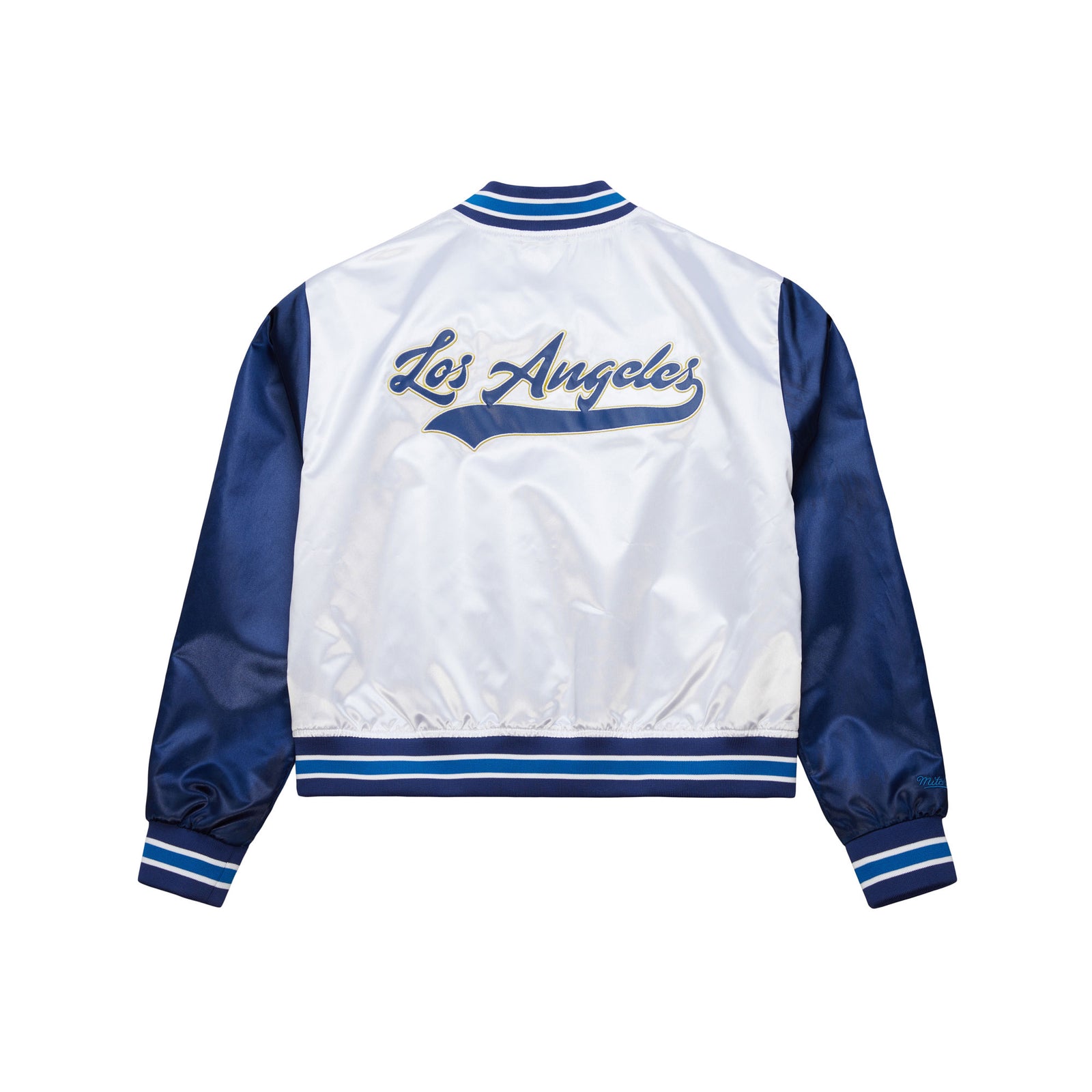 Mitchell and Ness LA Galaxy Womens Crop Jacket - JK10128-LAGWHIT-MITCHELL & NESS by Mitchell & Ness | Available at Niky's Sports
