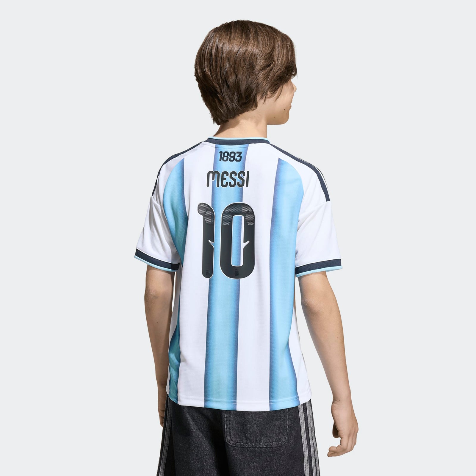 adidas Argentina 26 Home Replica Messi Kids Jersey
