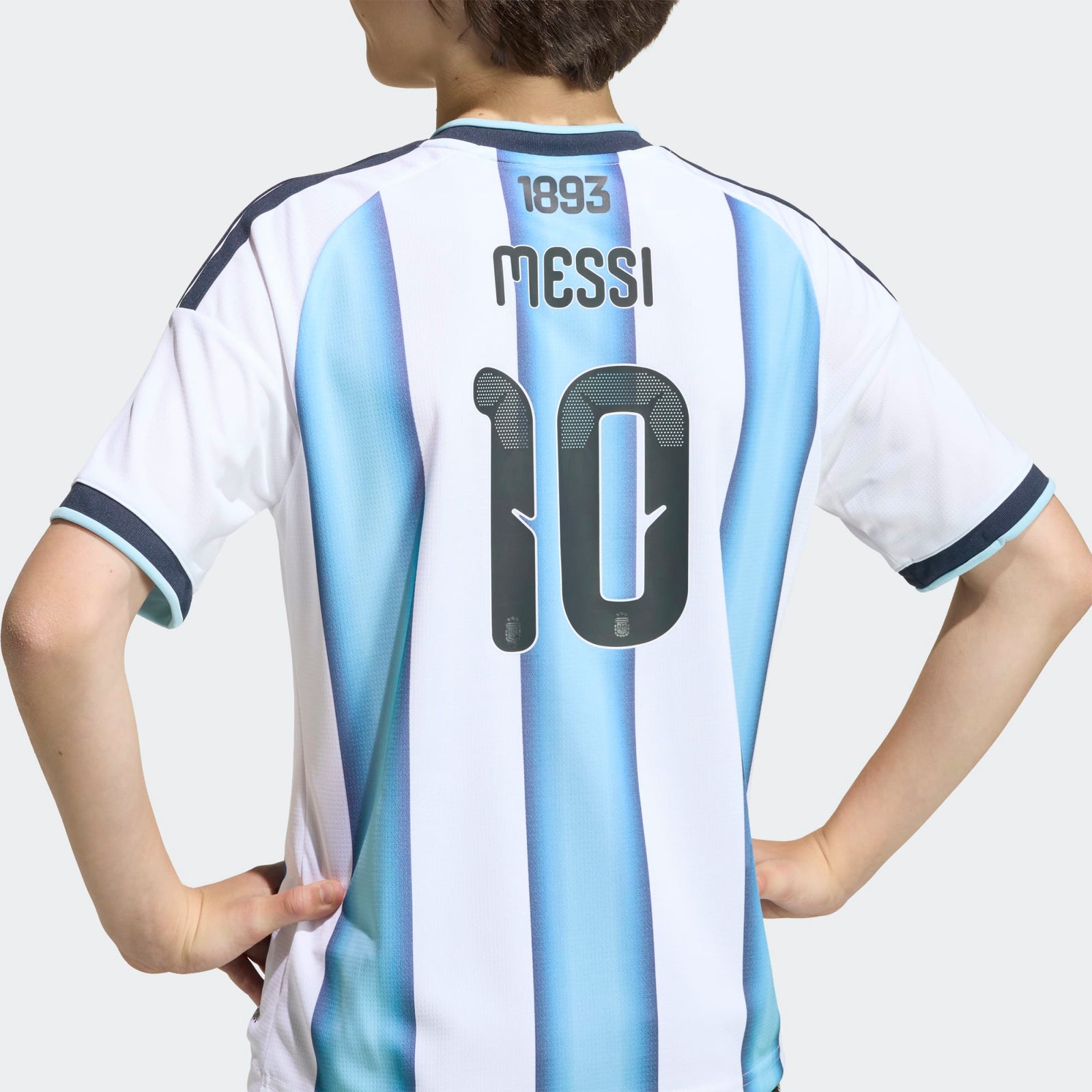 adidas Argentina 26 Home Replica Messi Kids Jersey