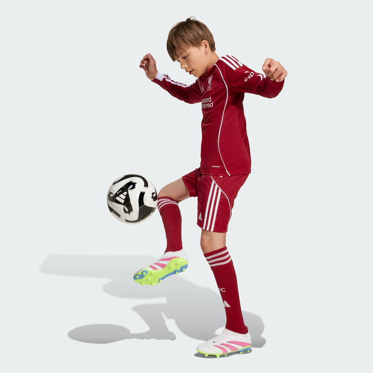 adidas Liverpool FC 25/26 Long Sleeve Home Jersey Kids - JV6437-ADIDAS by adidas | Available at Niky's Sports