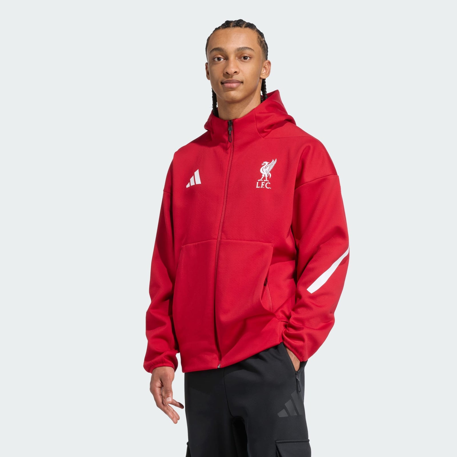adidas Liverpool FC ADIDAS Z.N.E. Anthem Jacket - JW5484-ADIDAS by adidas | Available at Niky's Sports