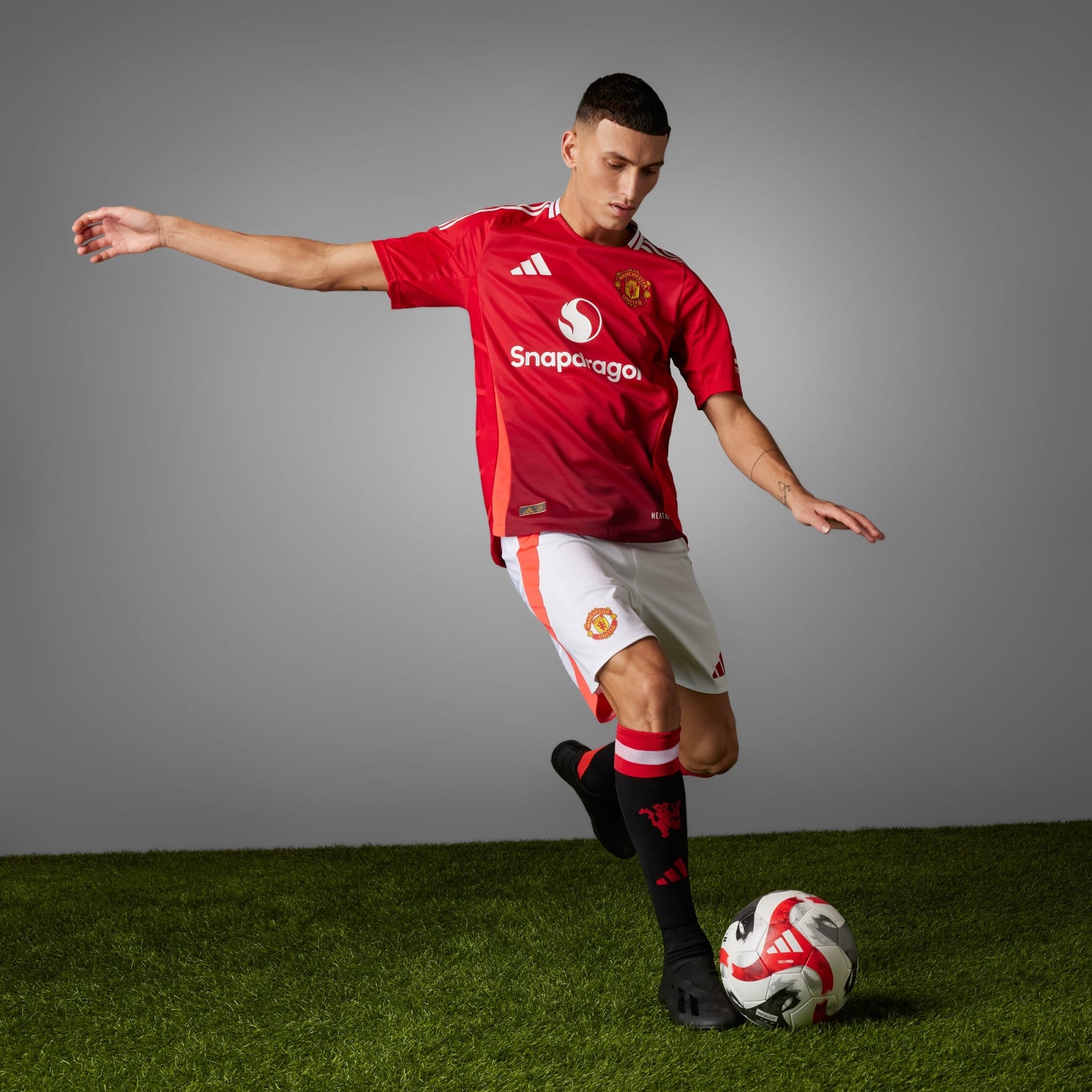 adidas MANCHESTER UNITED 24/25 MEN'S HOME AUTHENTIC JERSEY - JF1291-ADIDAS by adidas | Available at Niky's Sports