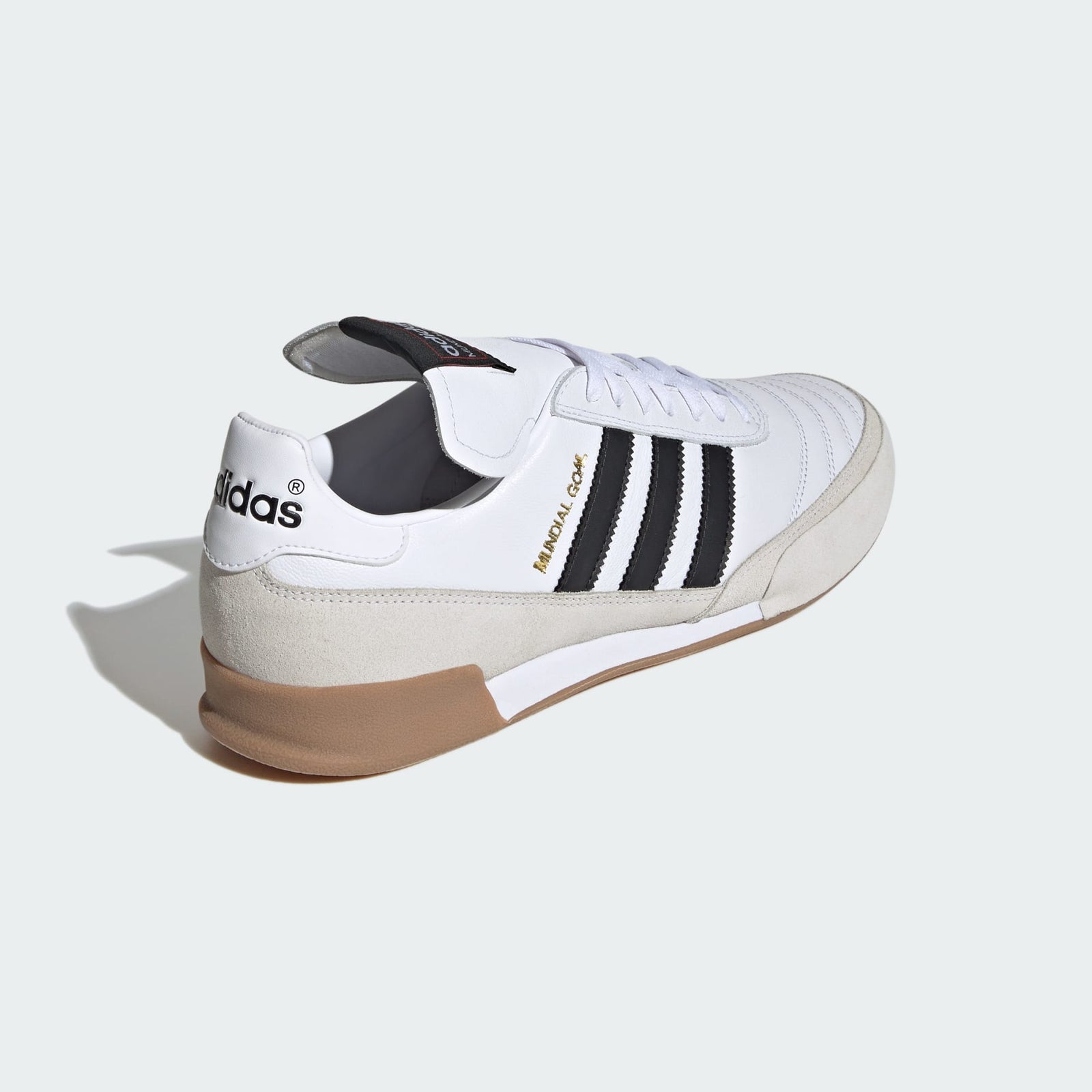 Adidas Mundial Goal Indoor Soccer Shoes - White/Black - ID4047-ADIDAS by adidas | Available at Niky's Sports