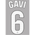 FC Barcelona Gavi Home Name and Number Set 23/24