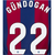 FC Barcelona Gundogan Home 23/24 Name and Number Set