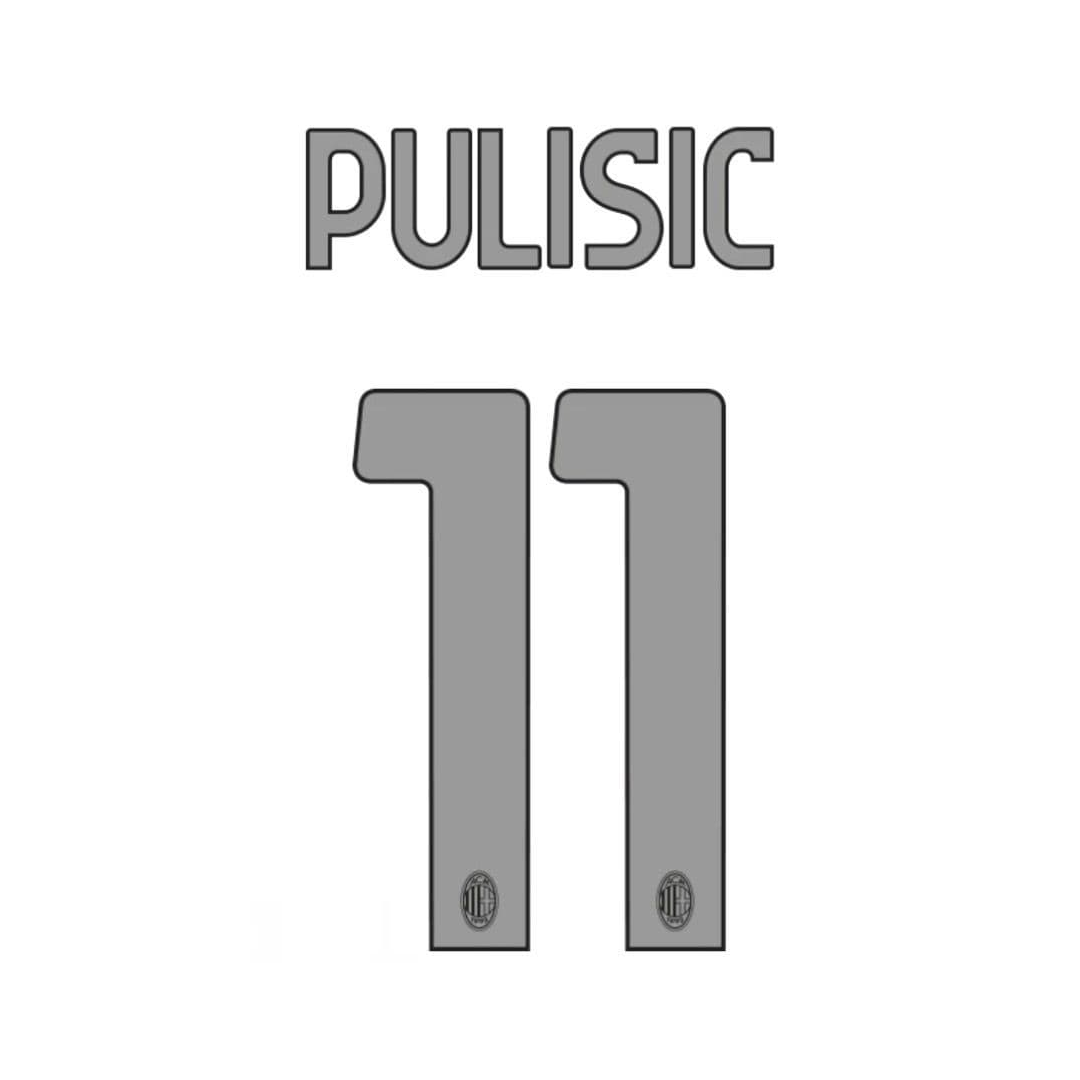 AC Milan Pulisic 23/24 Away Name and Number Set