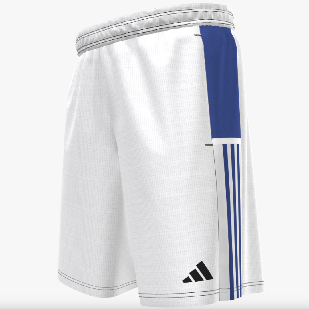 adidas Team 19 Men's Woven Short w/ Pockets - EK4799-WHTBLUE-ADIDAS by adidas | Available at Niky's Sports