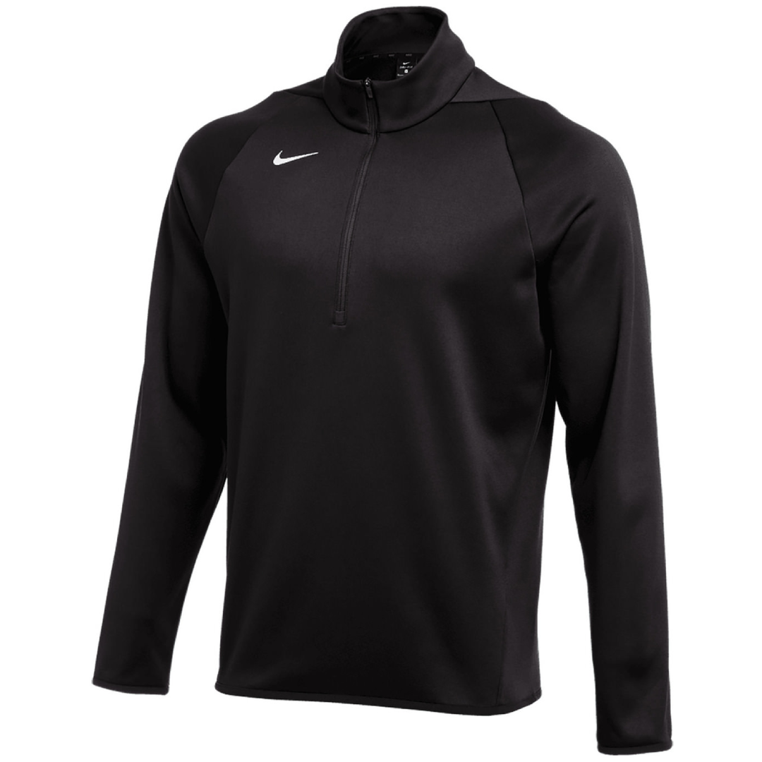 Nike Men's Team Black Therma Long-Sleeve Quarter-Zip